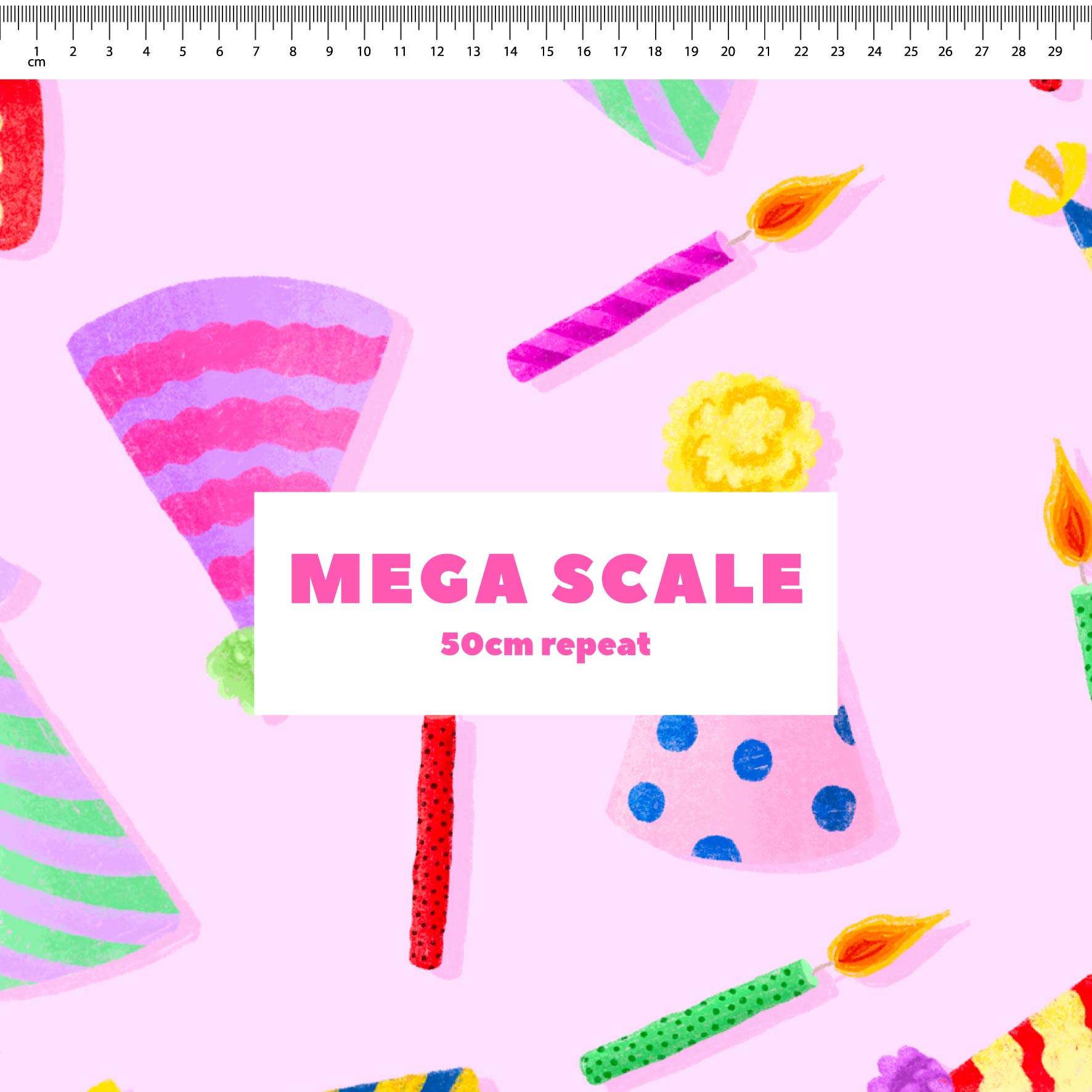 Preorder Fabric: Party Time (Pink)