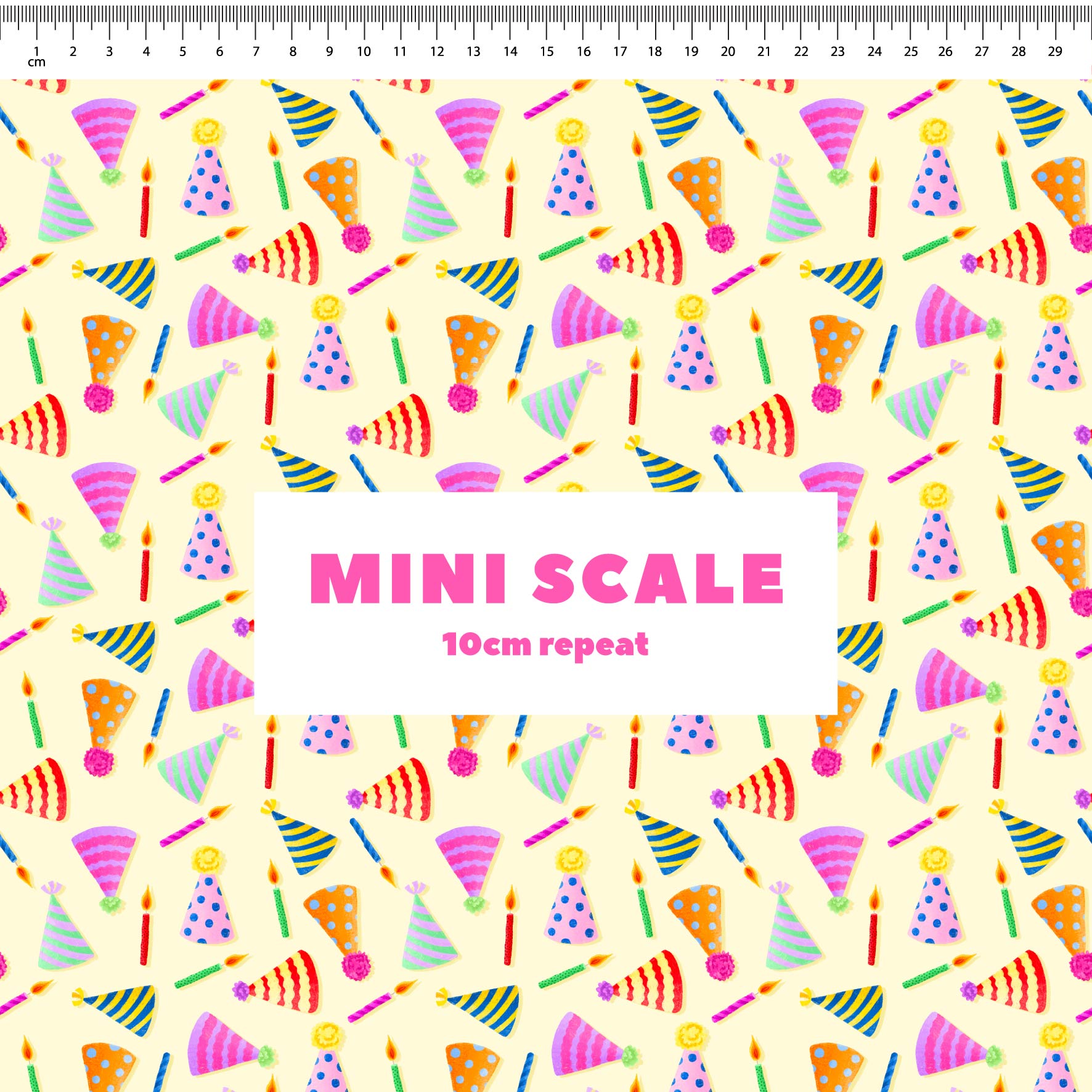 Preorder Fabric: Party Time (Yellow)