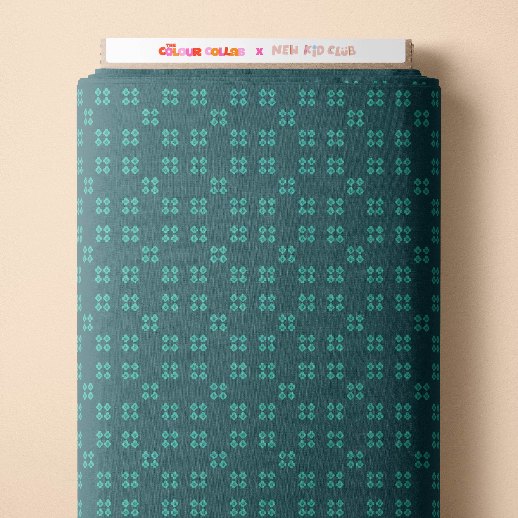 Patchwork Floral (Dusty Green) Preorder Fabric by New Kid Club