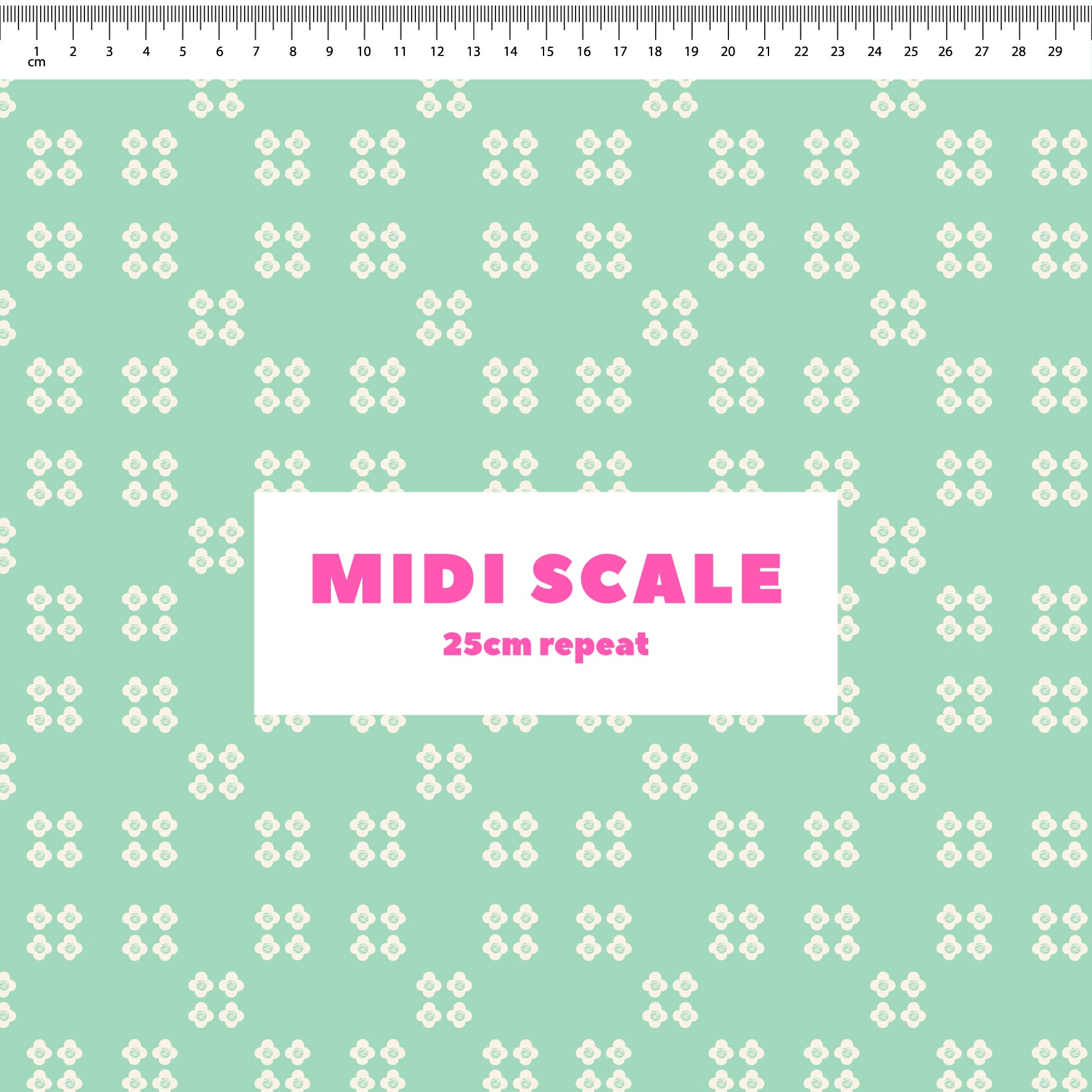 Patchwork Floral (Mint) Preorder Fabric by New Kid Club