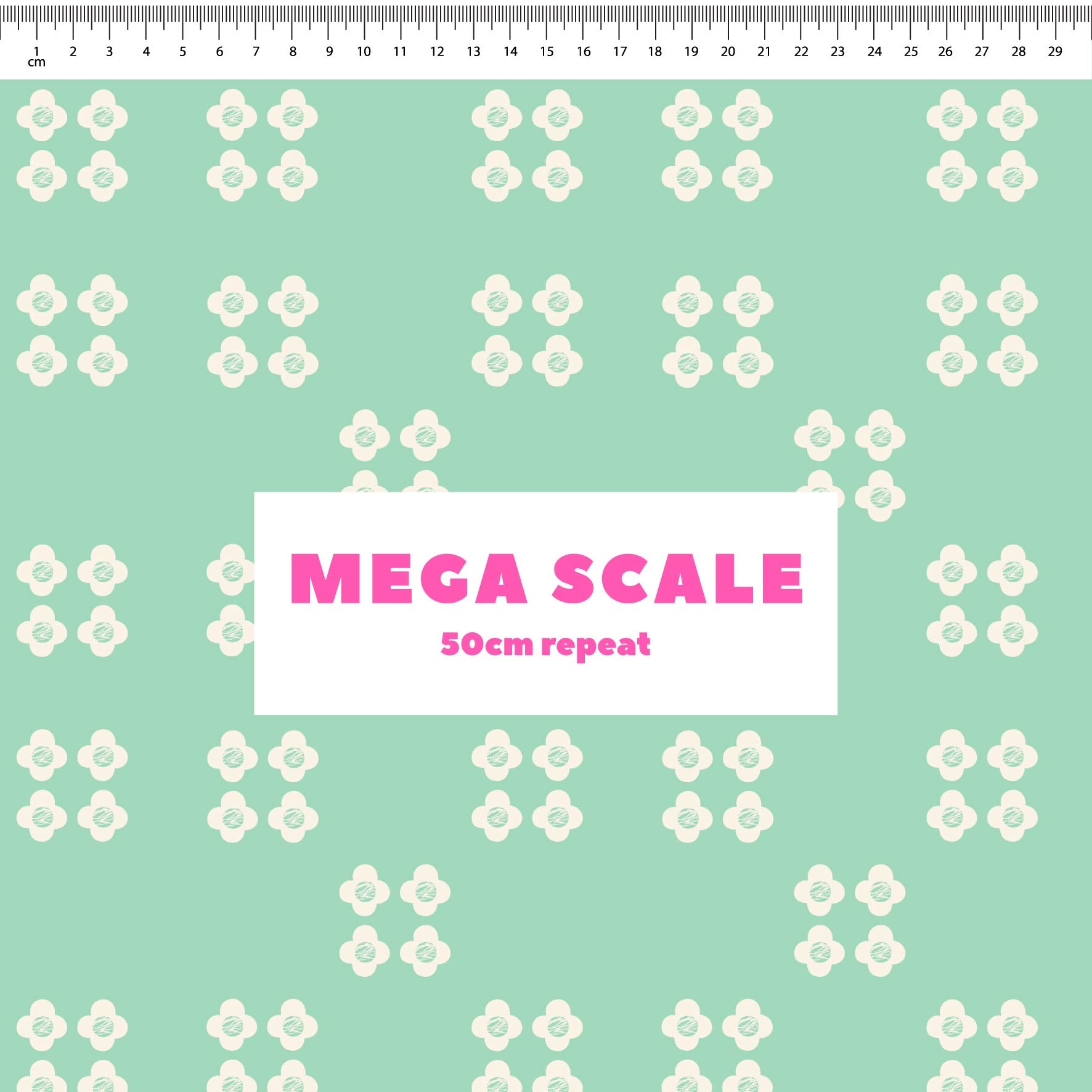 Patchwork Floral (Mint) Preorder Fabric by New Kid Club