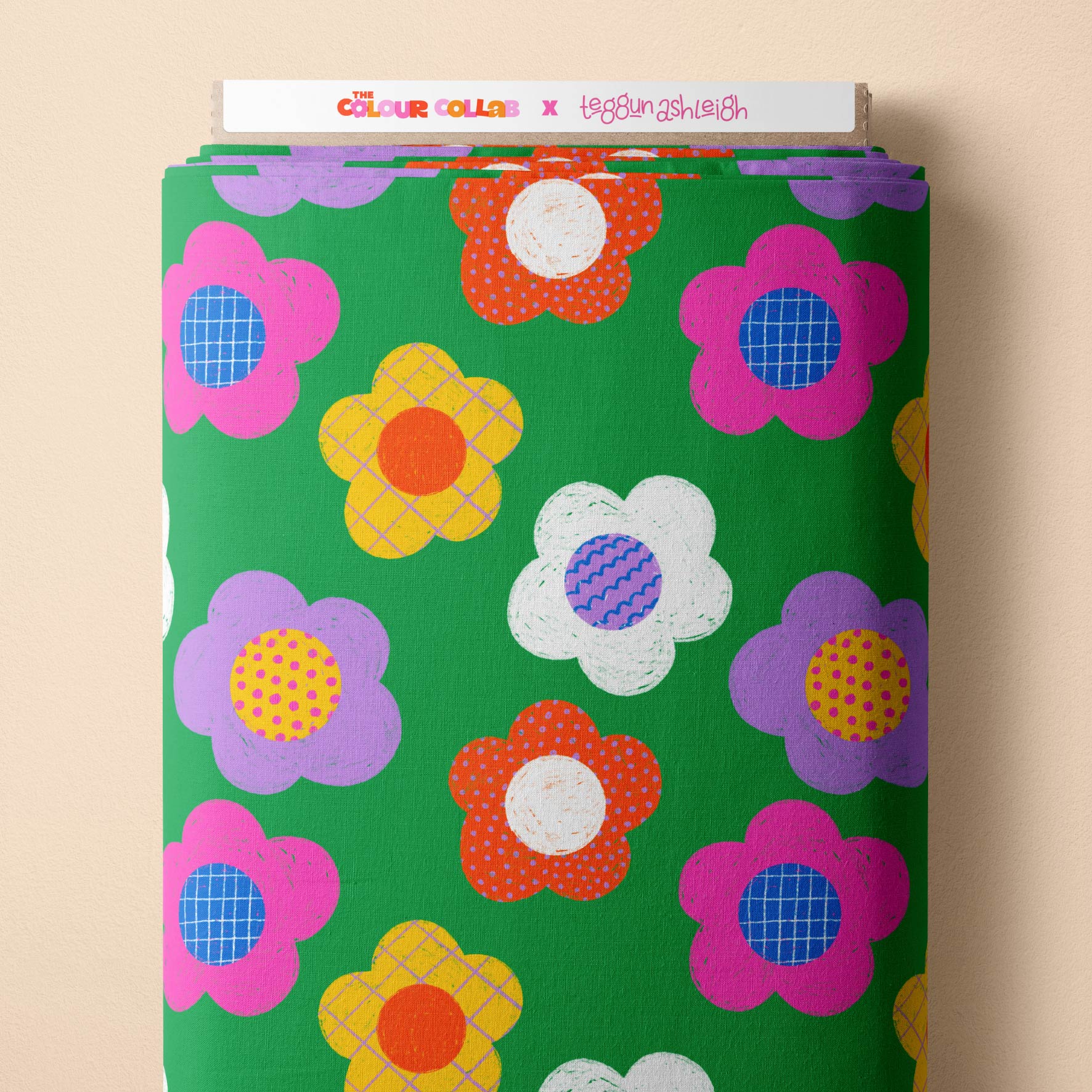 Patterned Florals - 2m - Cotton Woven - Mini Scale