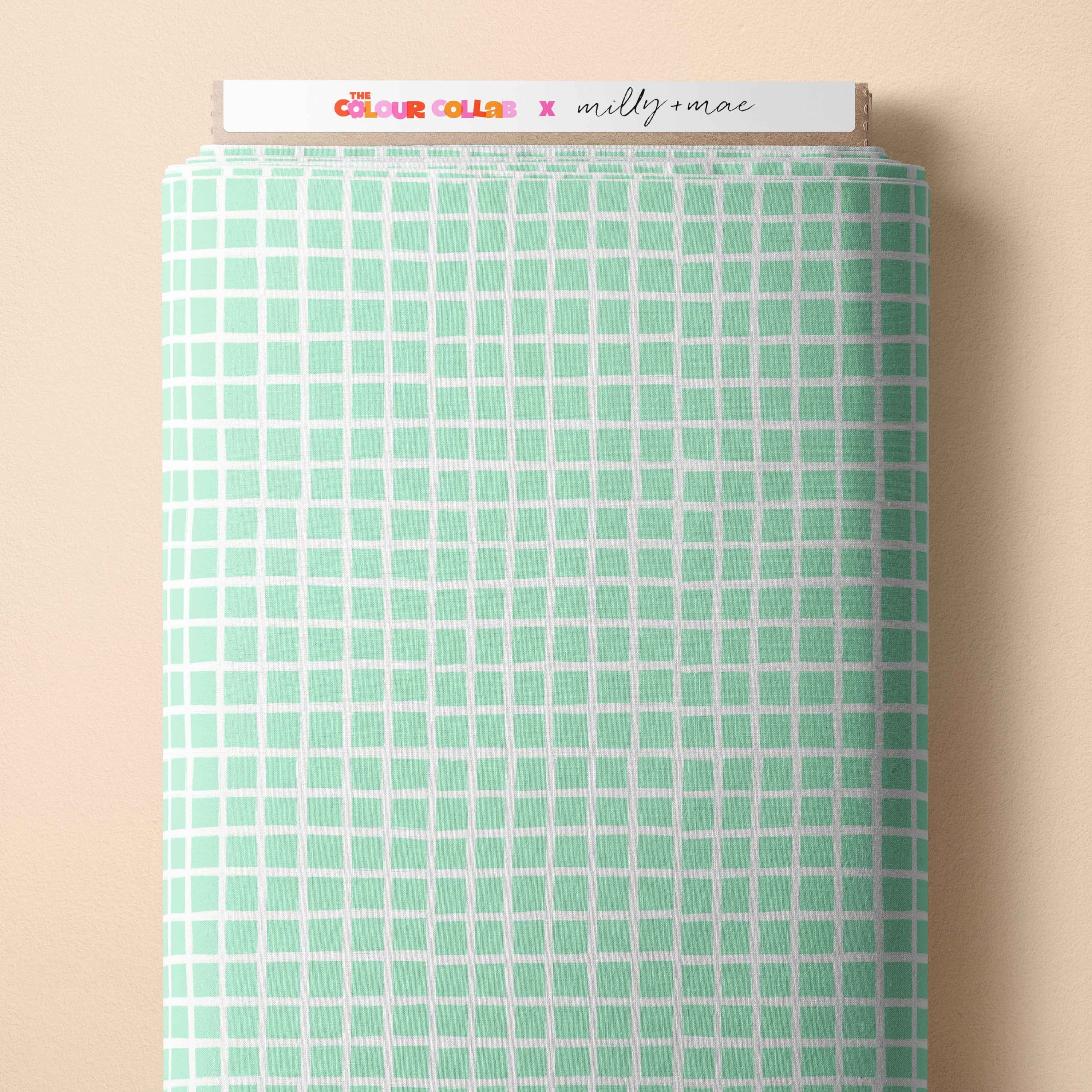 Picnic Grid Preorder Fabric by Milly + Mae
