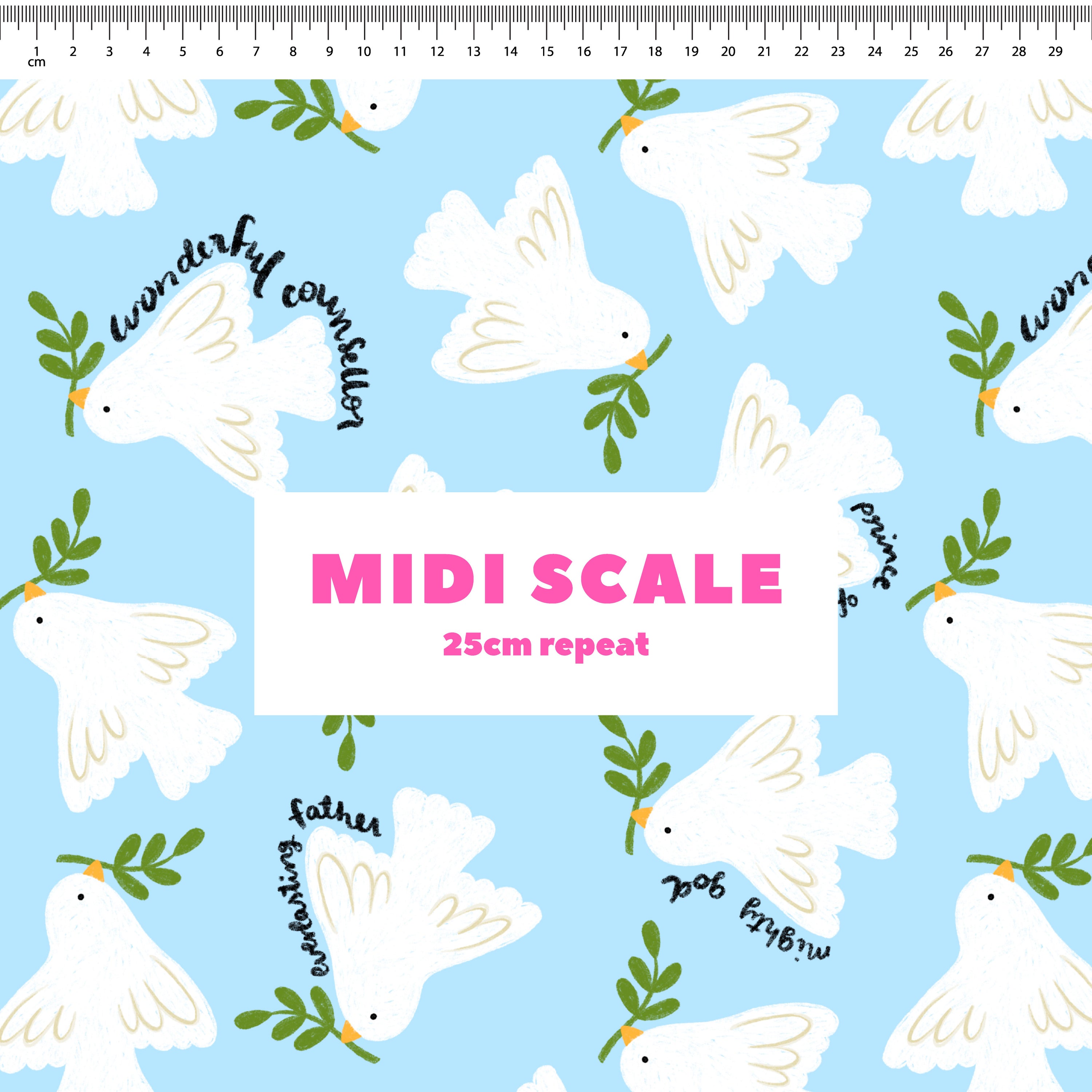 Prince Of Peace (Blue) Preorder Fabric