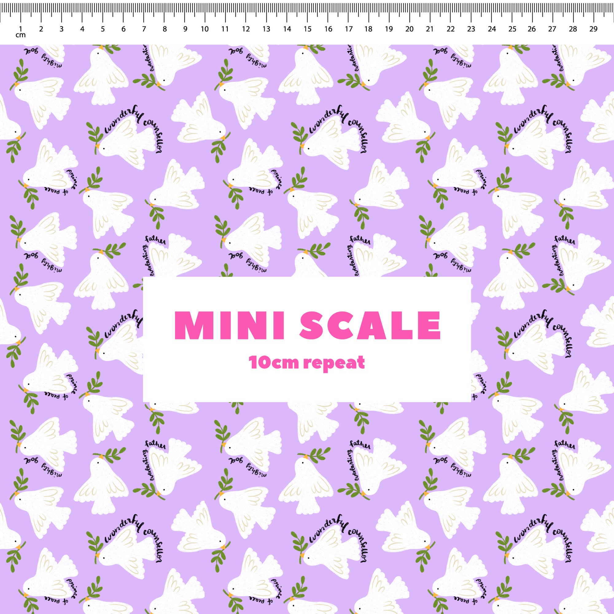 Prince Of Peace (Lilac) Preorder Fabric