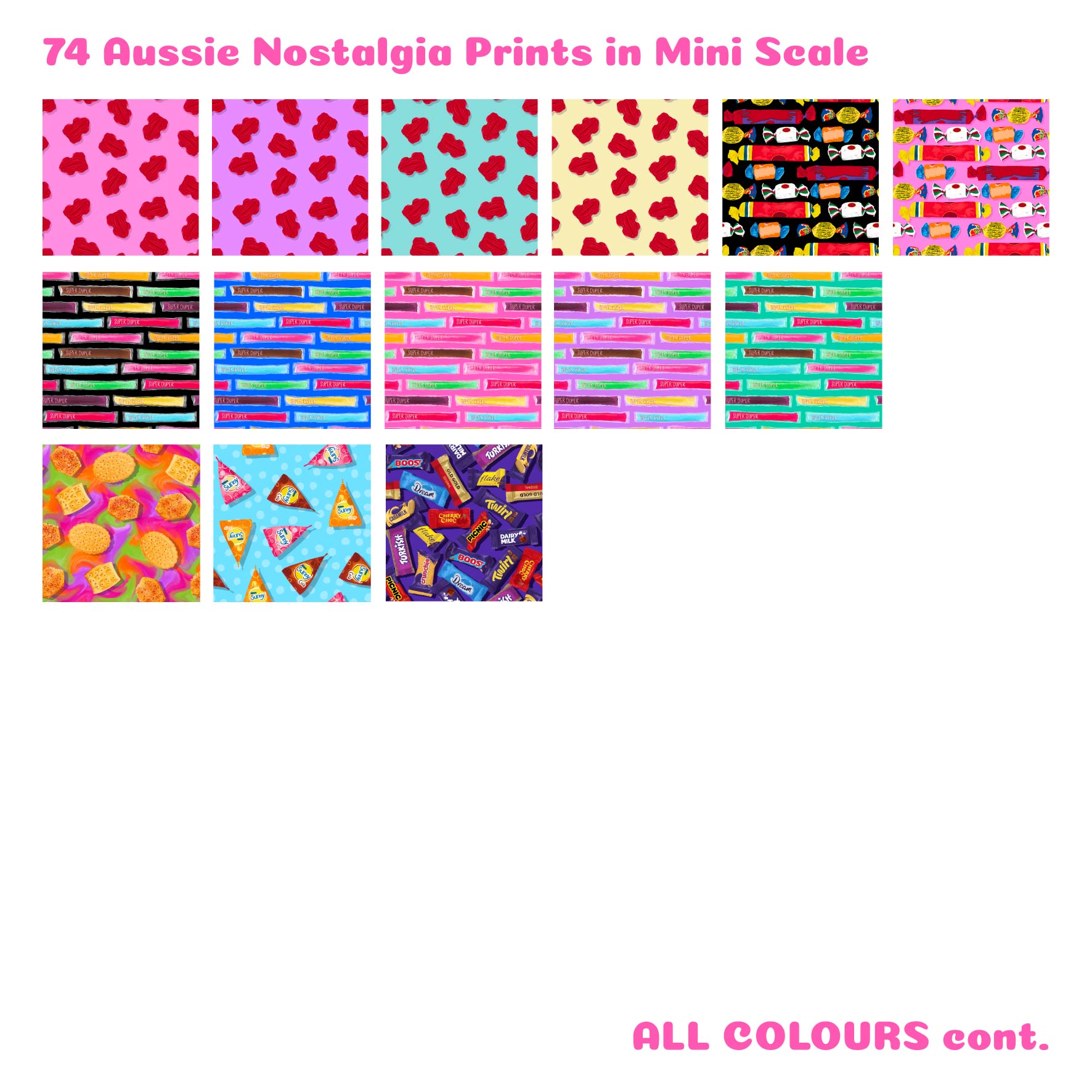 Aussie Nostalgia Preorder Fat Quarter Pack by The Colour Collab