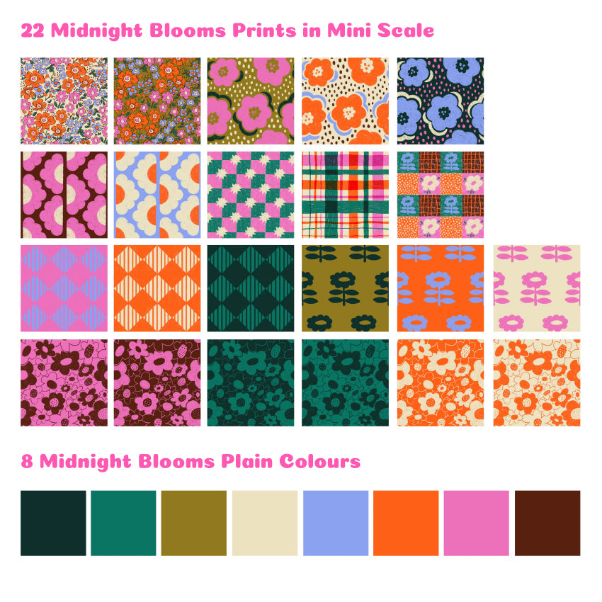 Preorder: Midnight Blooms Fat Quarter Pack
