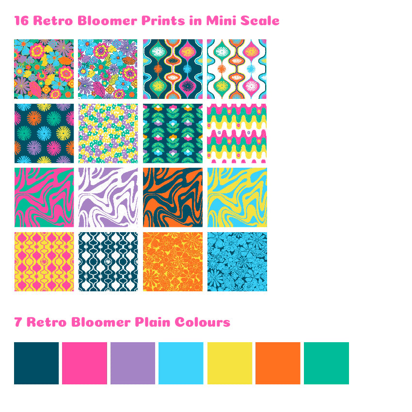 Preorder: Retro Bloomer Fat Quarter Pack