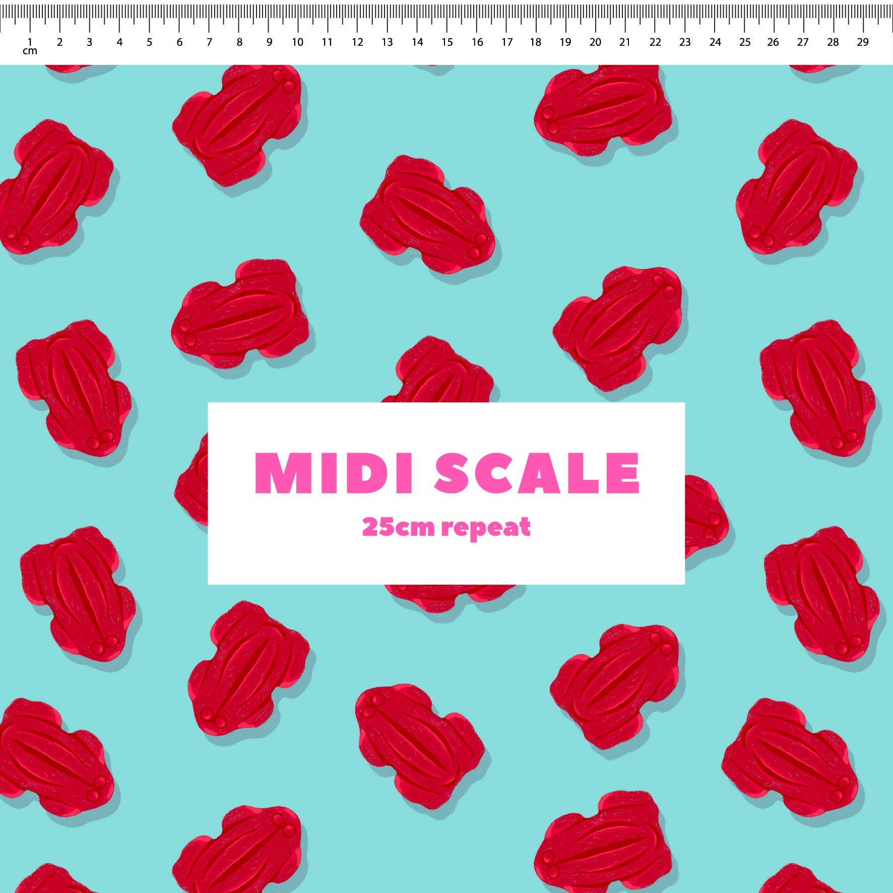 Preorder: Red Frogs (Teal)