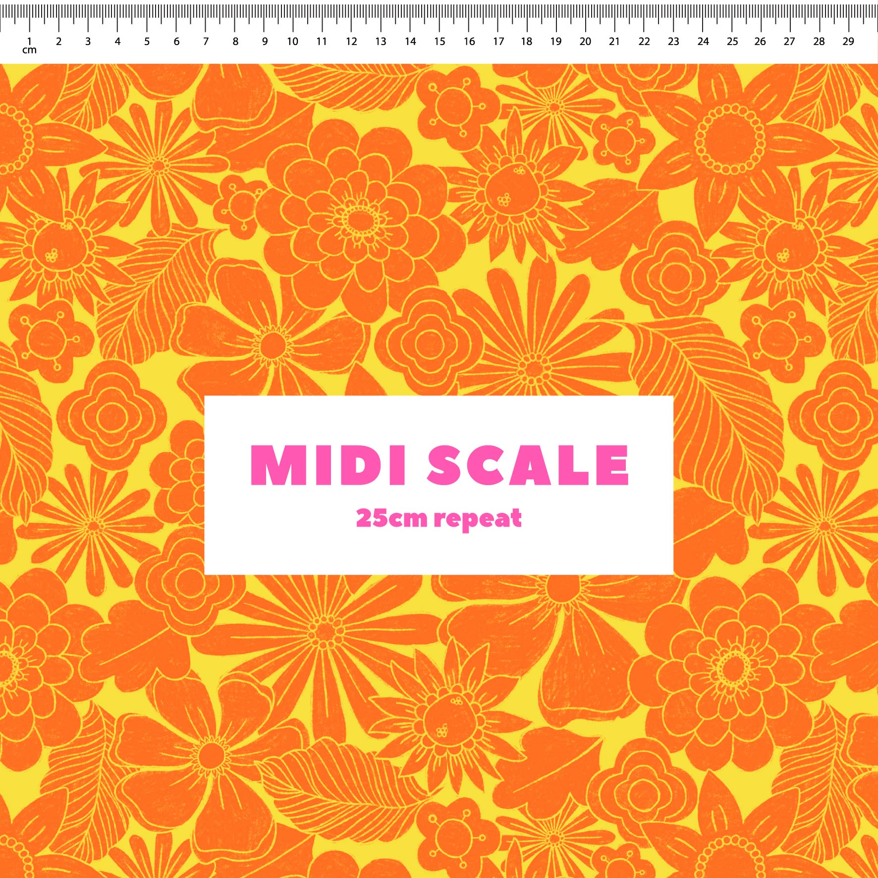 Preorder: Retro Florals (Orange)