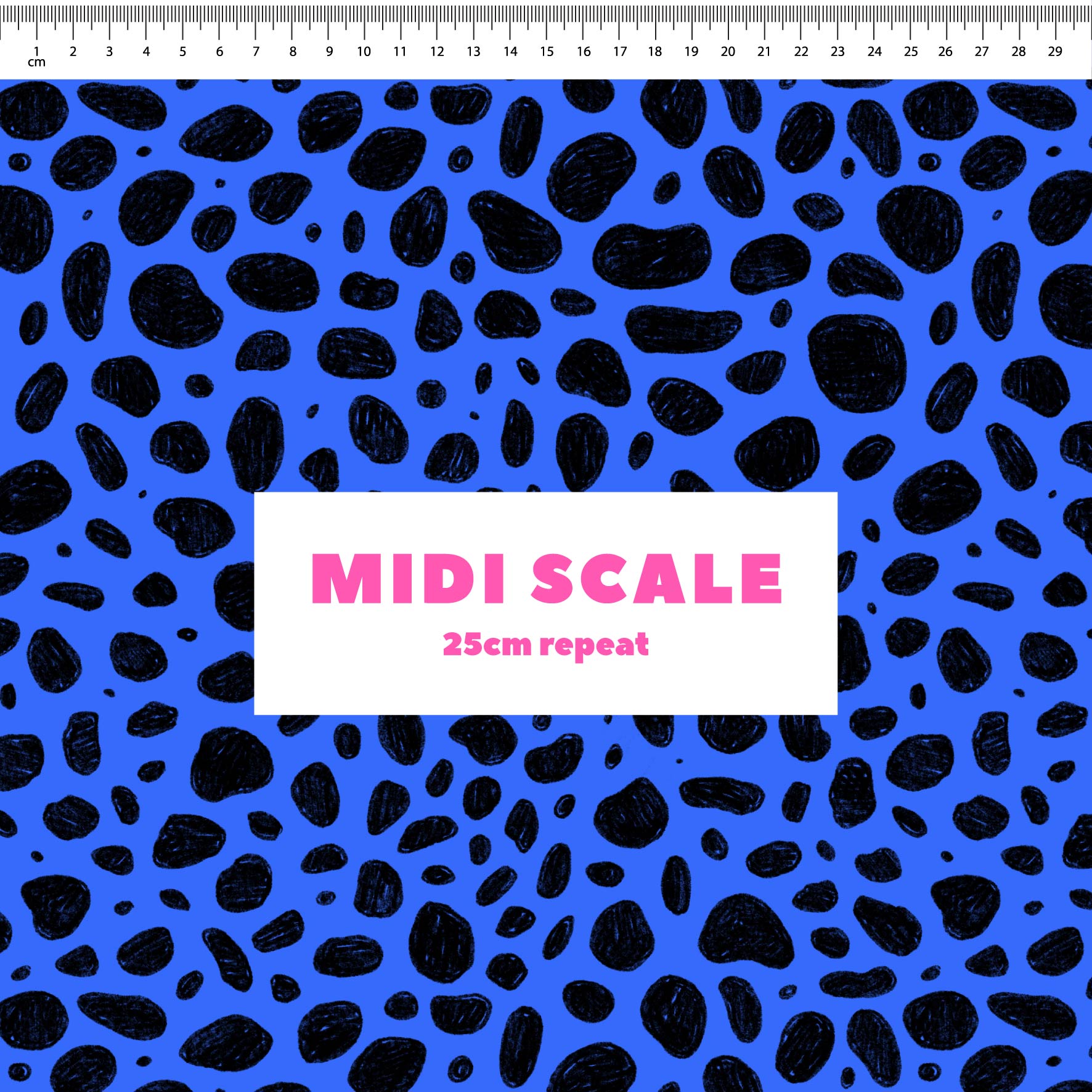 Preorder: Rock Pool (Black on Blue)