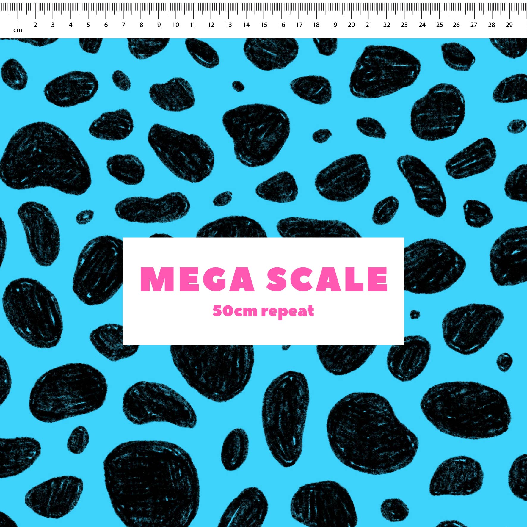 Preorder: Rock Pool (Black on Light Blue)