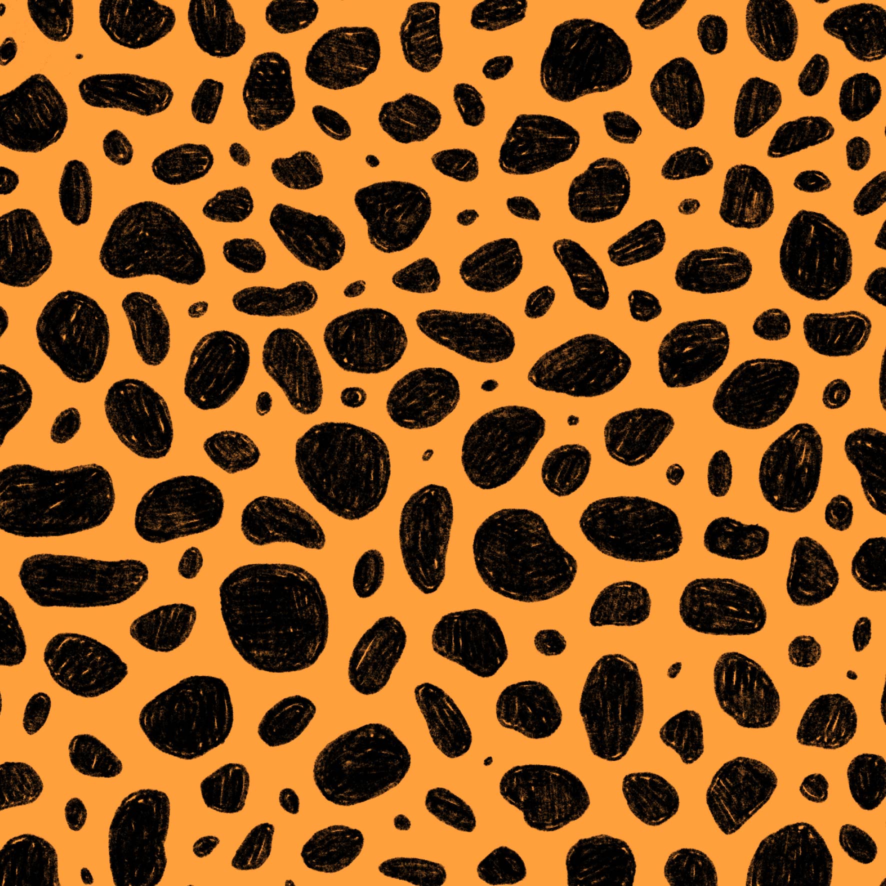 Preorder: Rock Pool (Black on Orange)