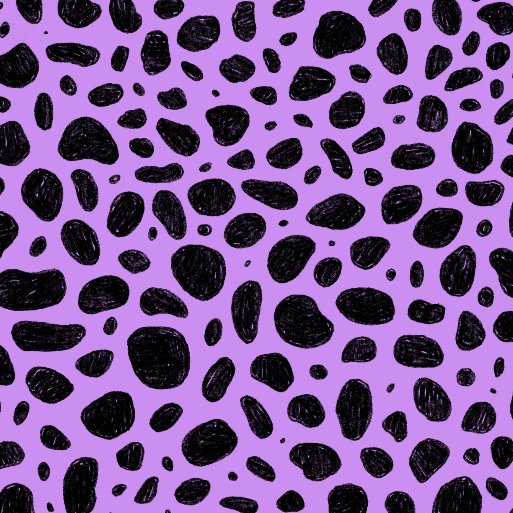 Preorder: Rock Pool (Black on Purple)