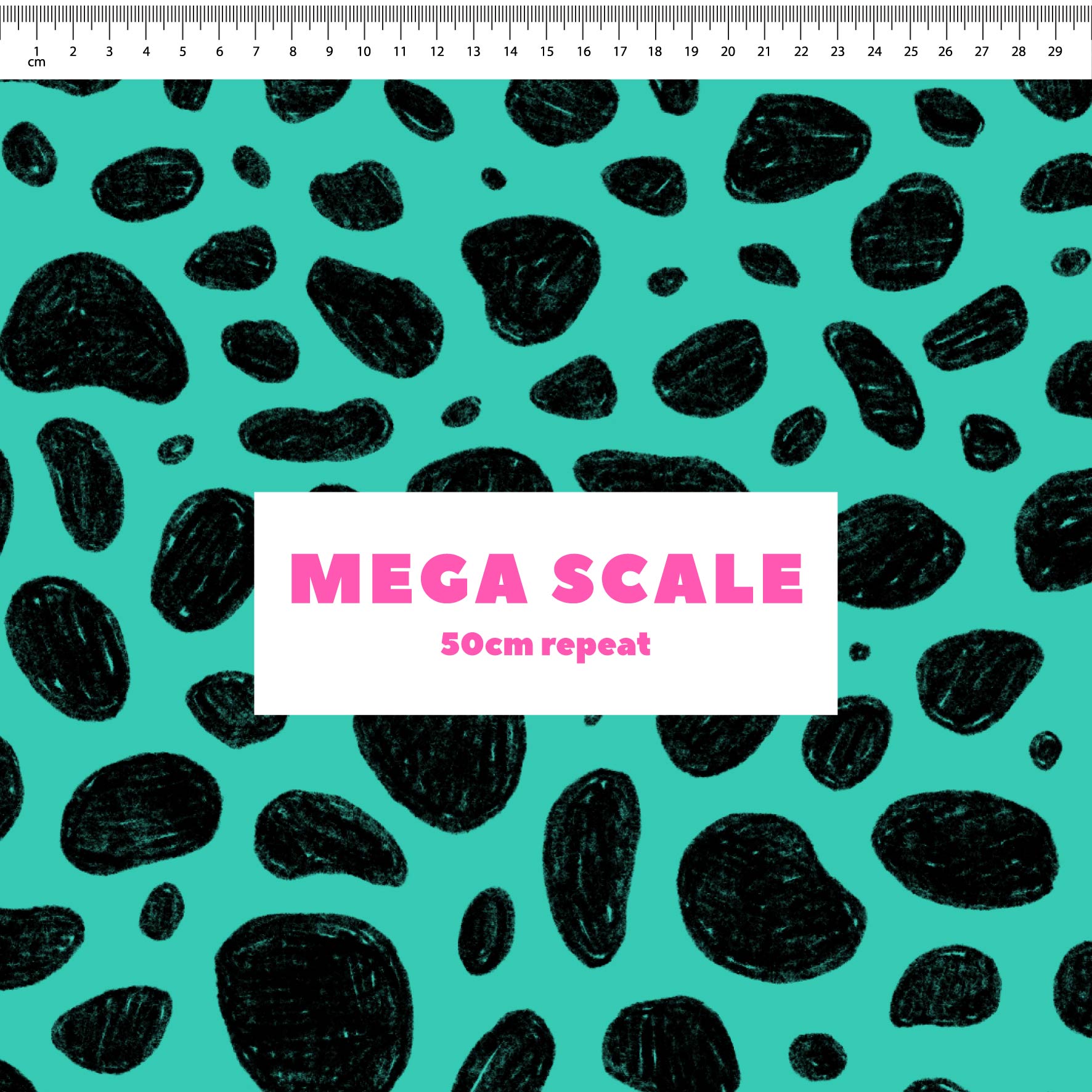 Preorder: Rock Pool (Black on Teal)