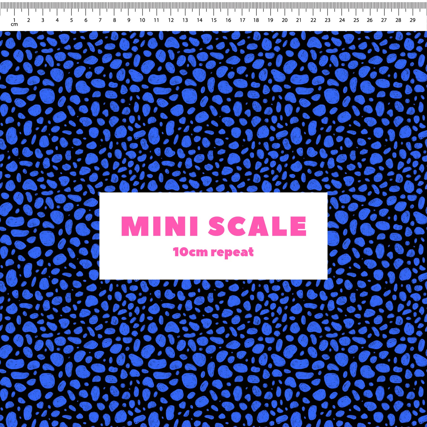 Preorder: Rock Pool (Blue on Black)