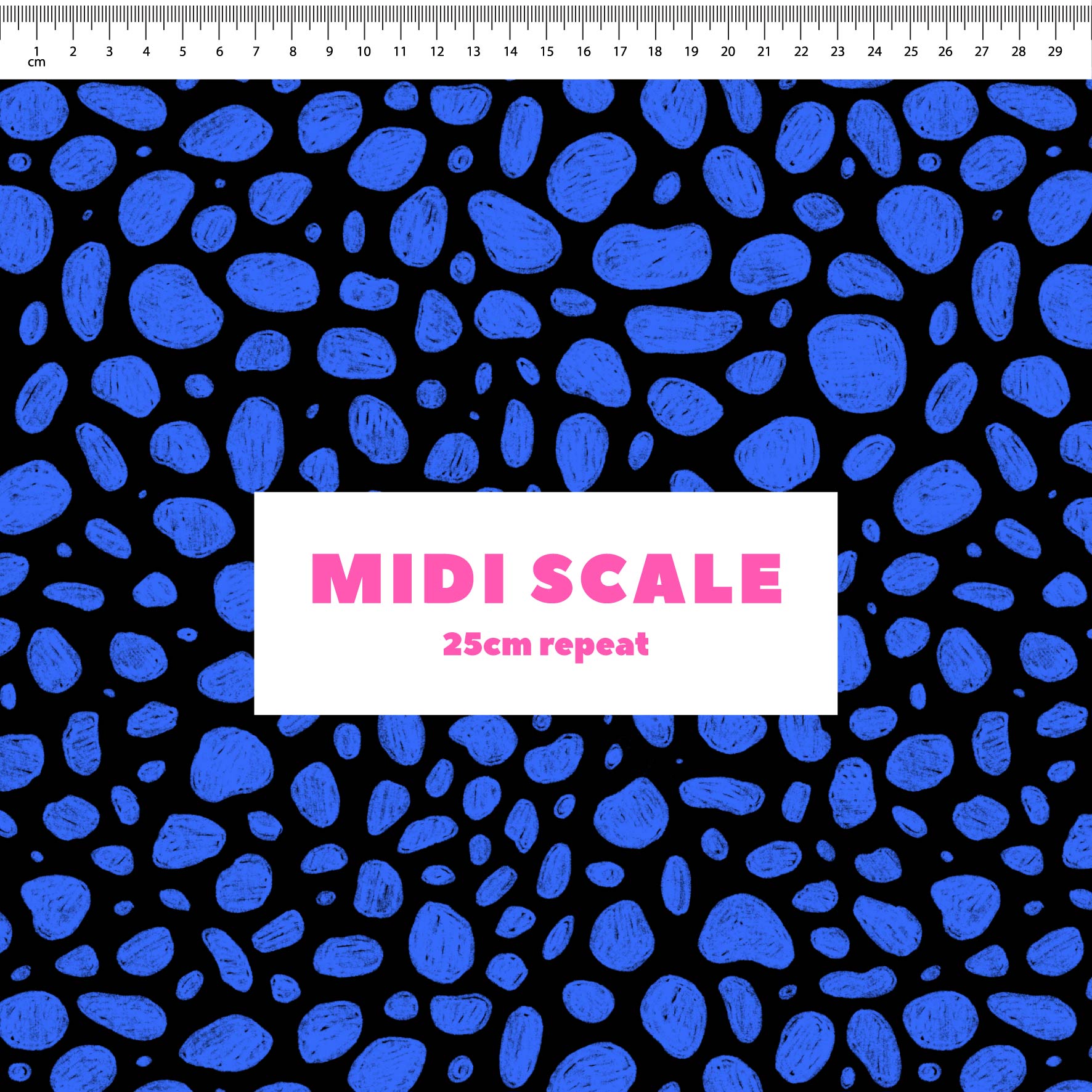 Preorder: Rock Pool (Blue on Black)