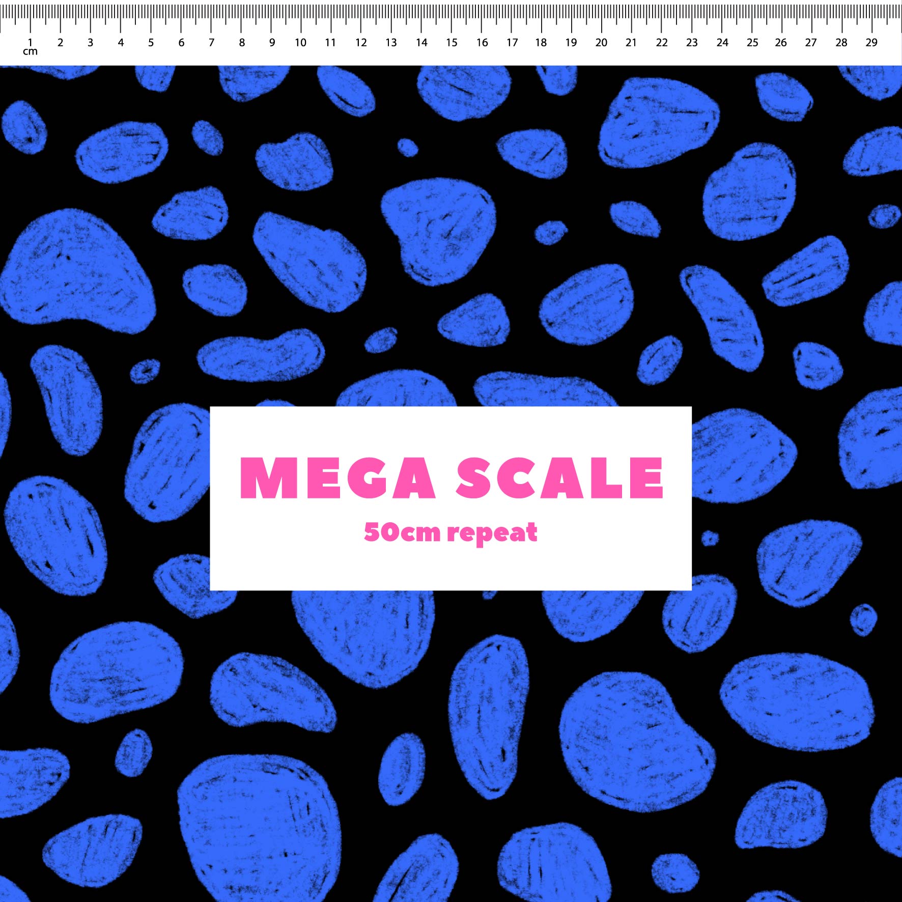 Preorder: Rock Pool (Blue on Black)