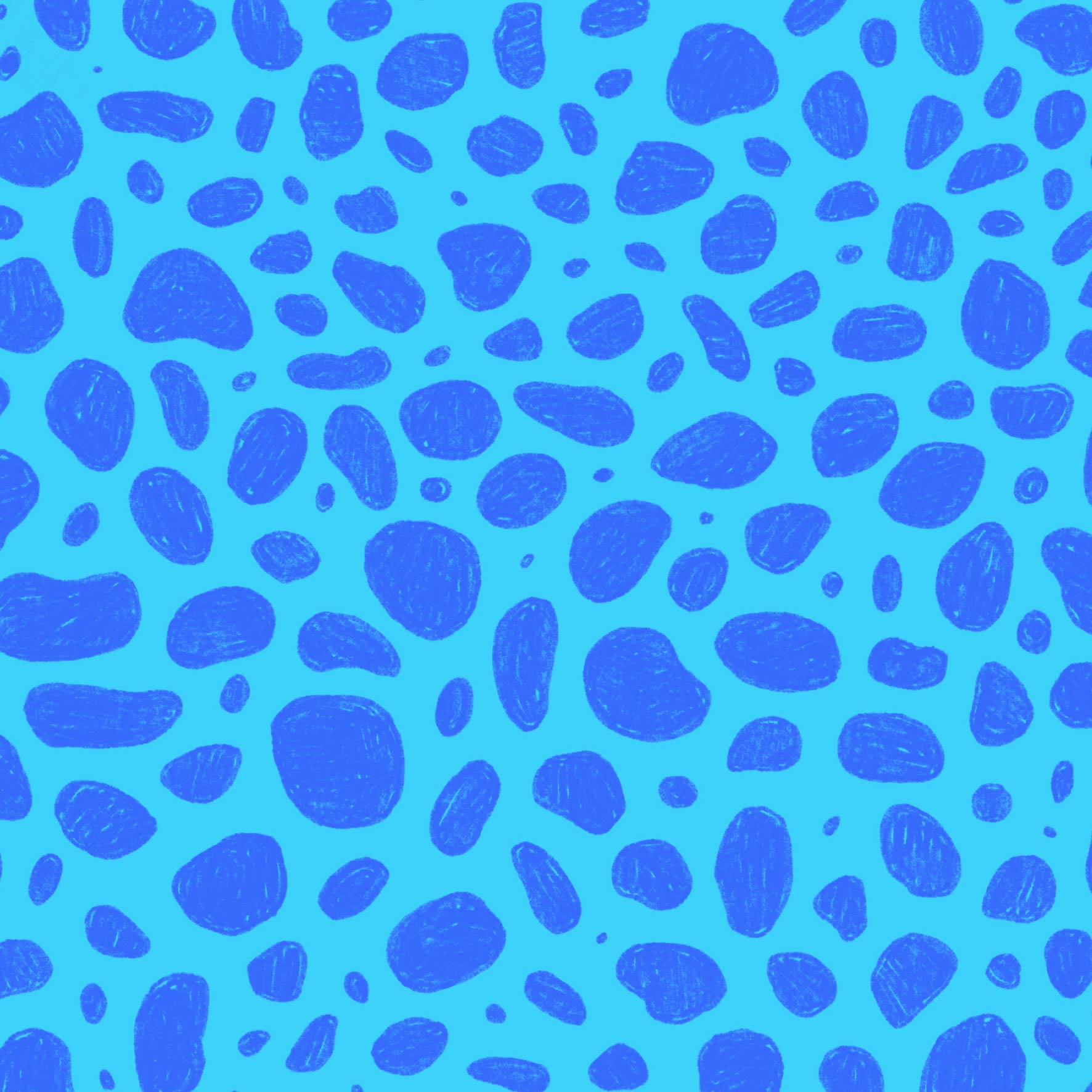 Preorder: Rock Pool (Blue on Light Blue)