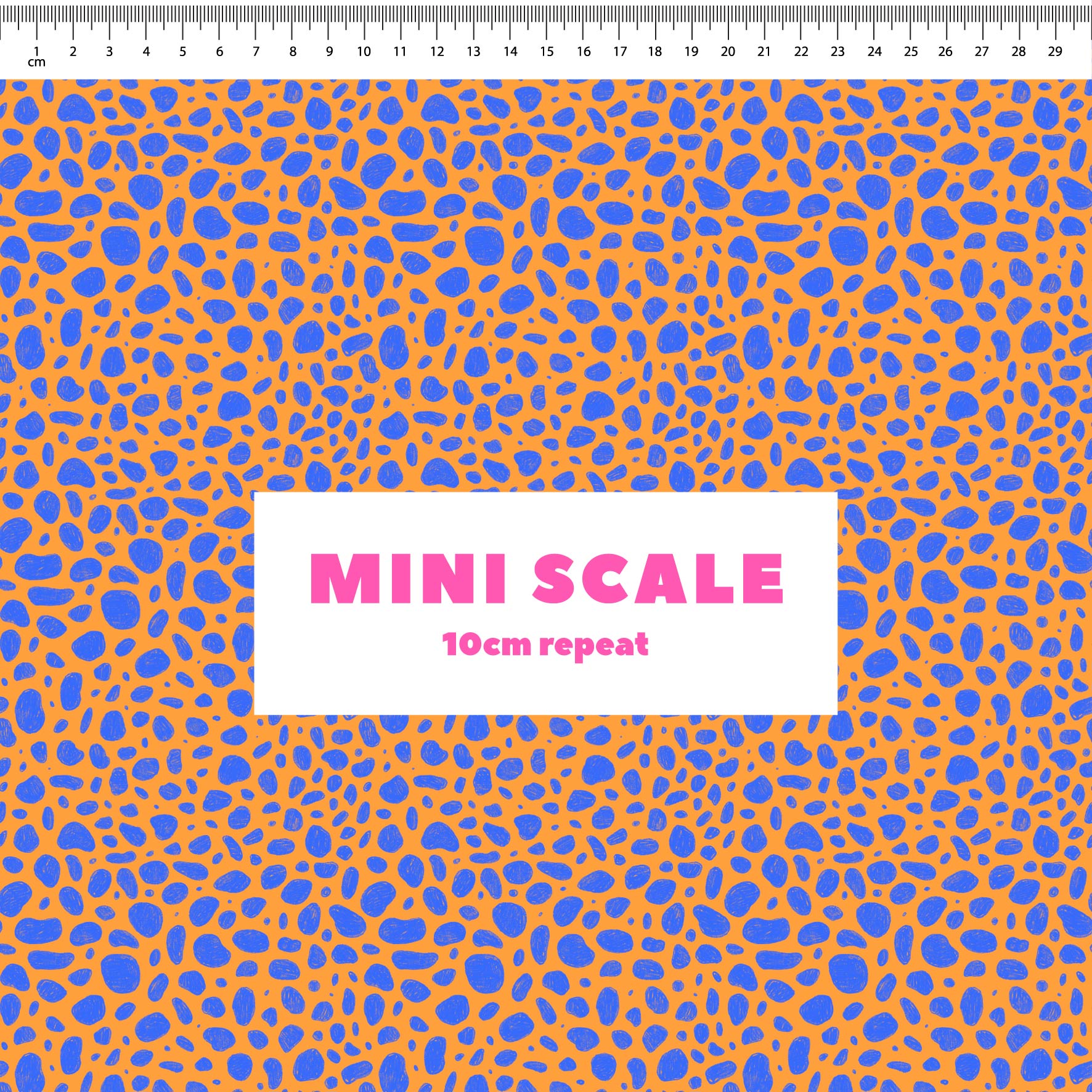 Preorder: Rock Pool (Blue on Orange)