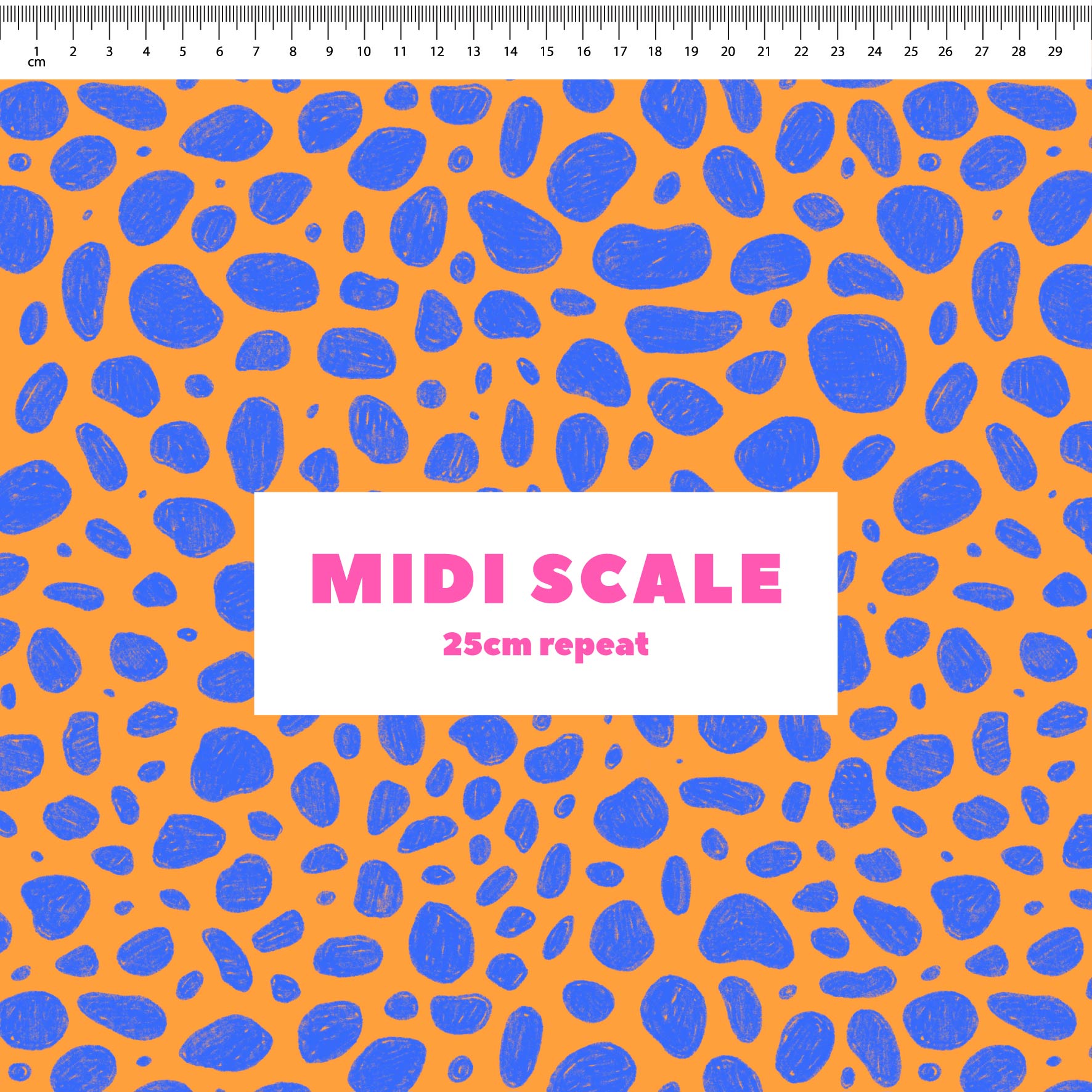 Preorder: Rock Pool (Blue on Orange)