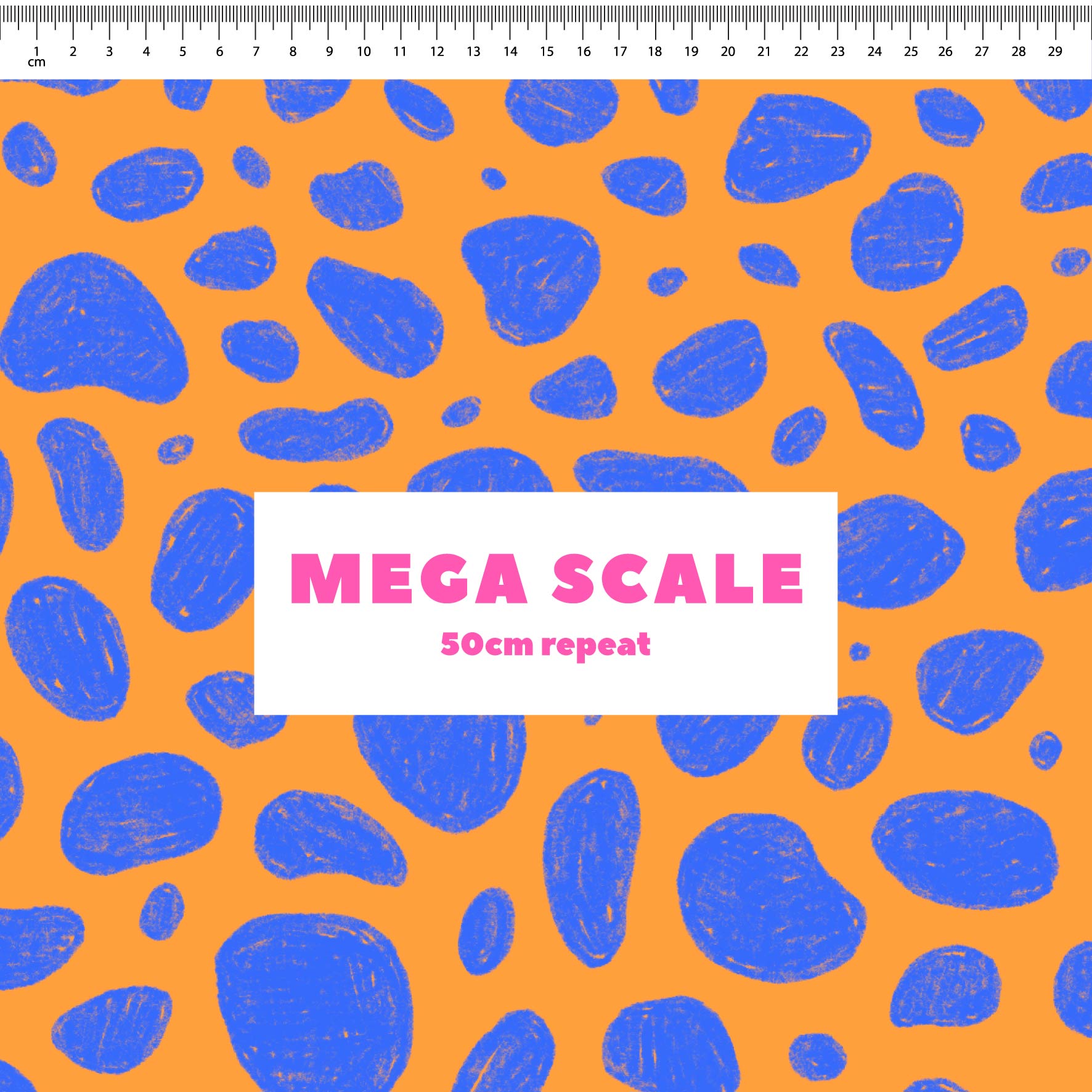 Preorder: Rock Pool (Blue on Orange)