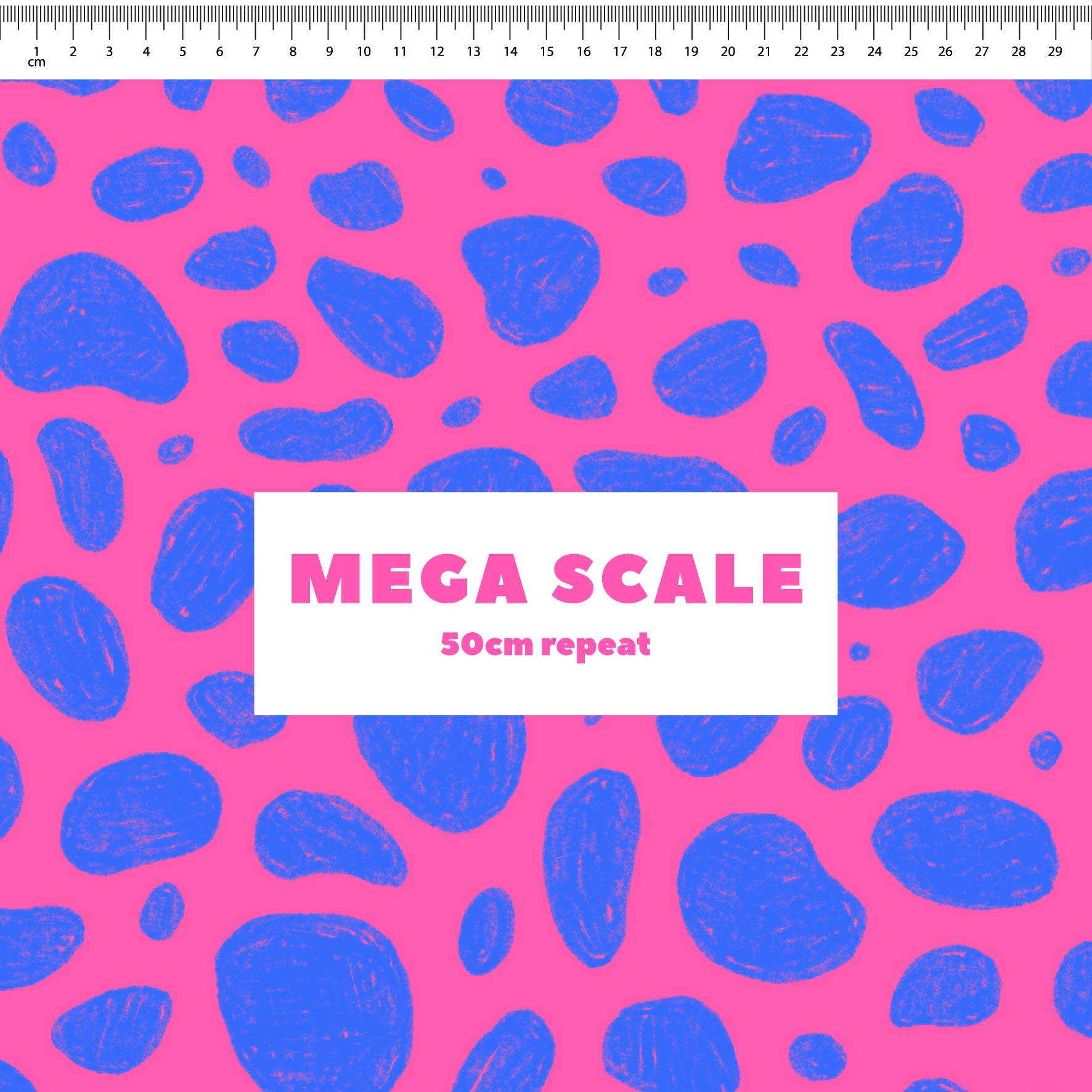 Preorder: Rock Pool (Blue on Pink)