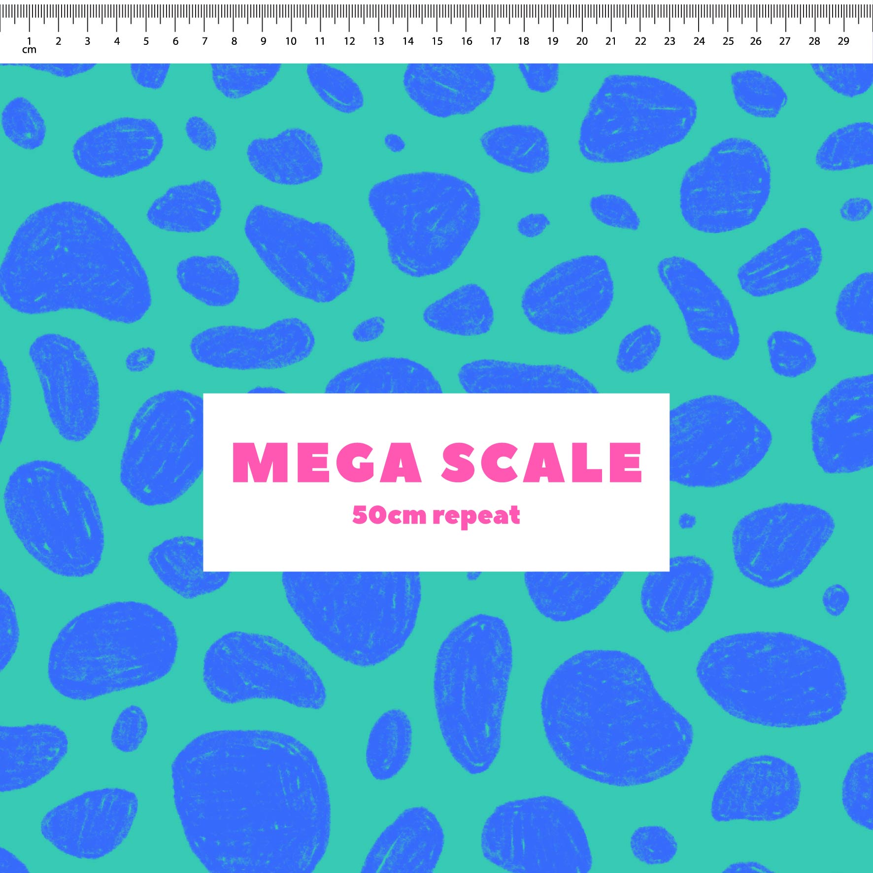 Preorder: Rock Pool (Blue on Teal)