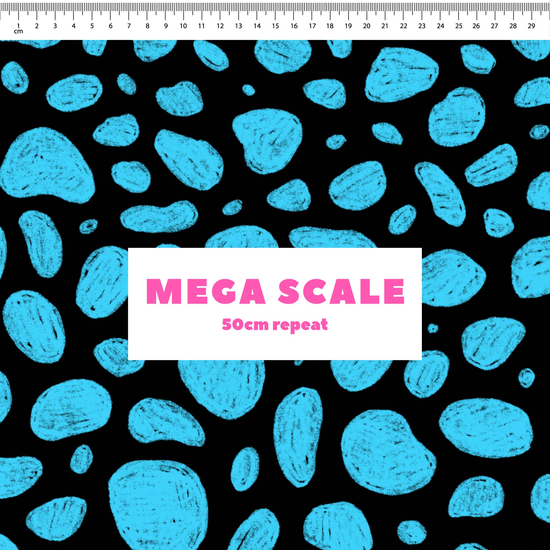 Preorder: Rock Pool (Light Blue on Black)