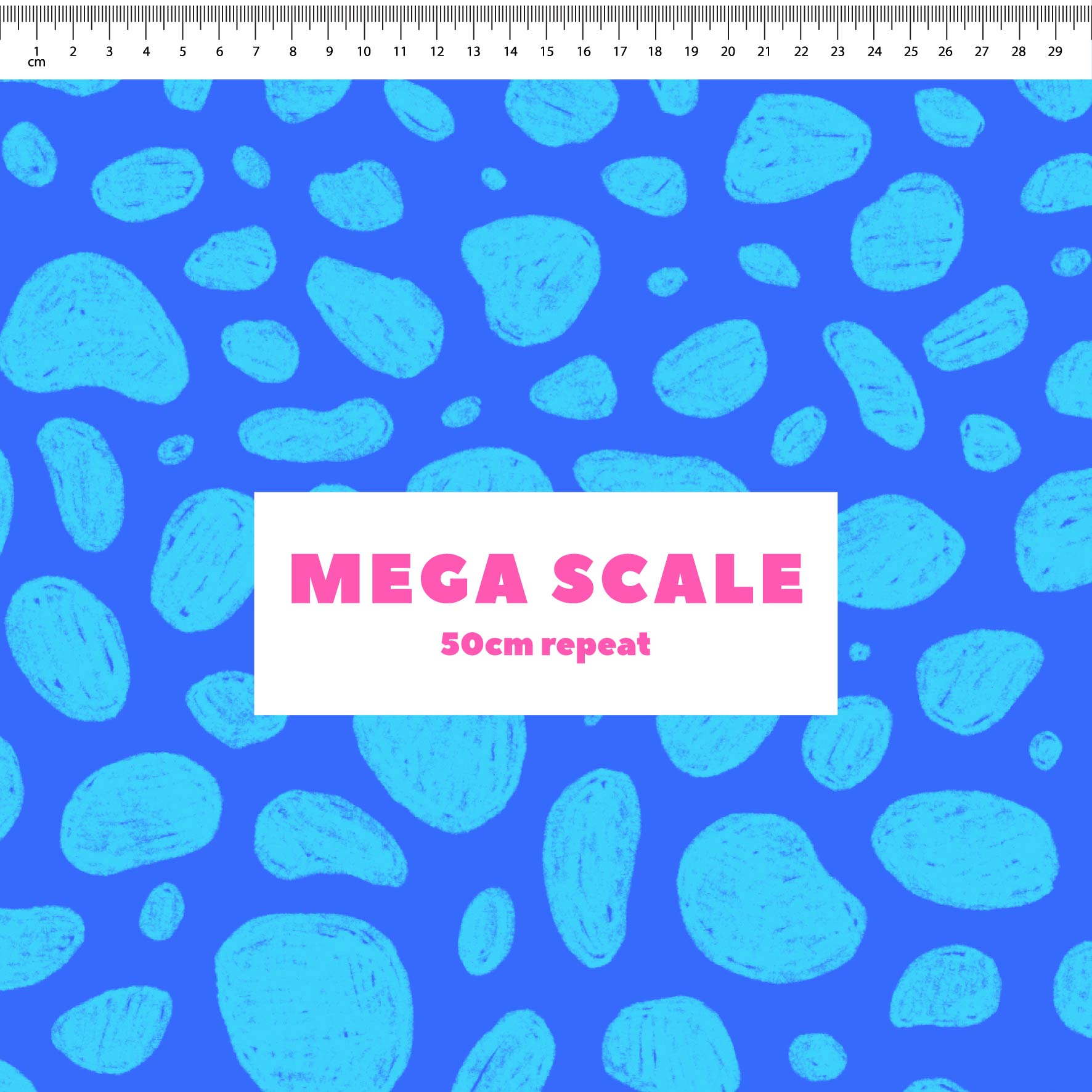 Preorder: Rock Pool (Light Blue on Blue)