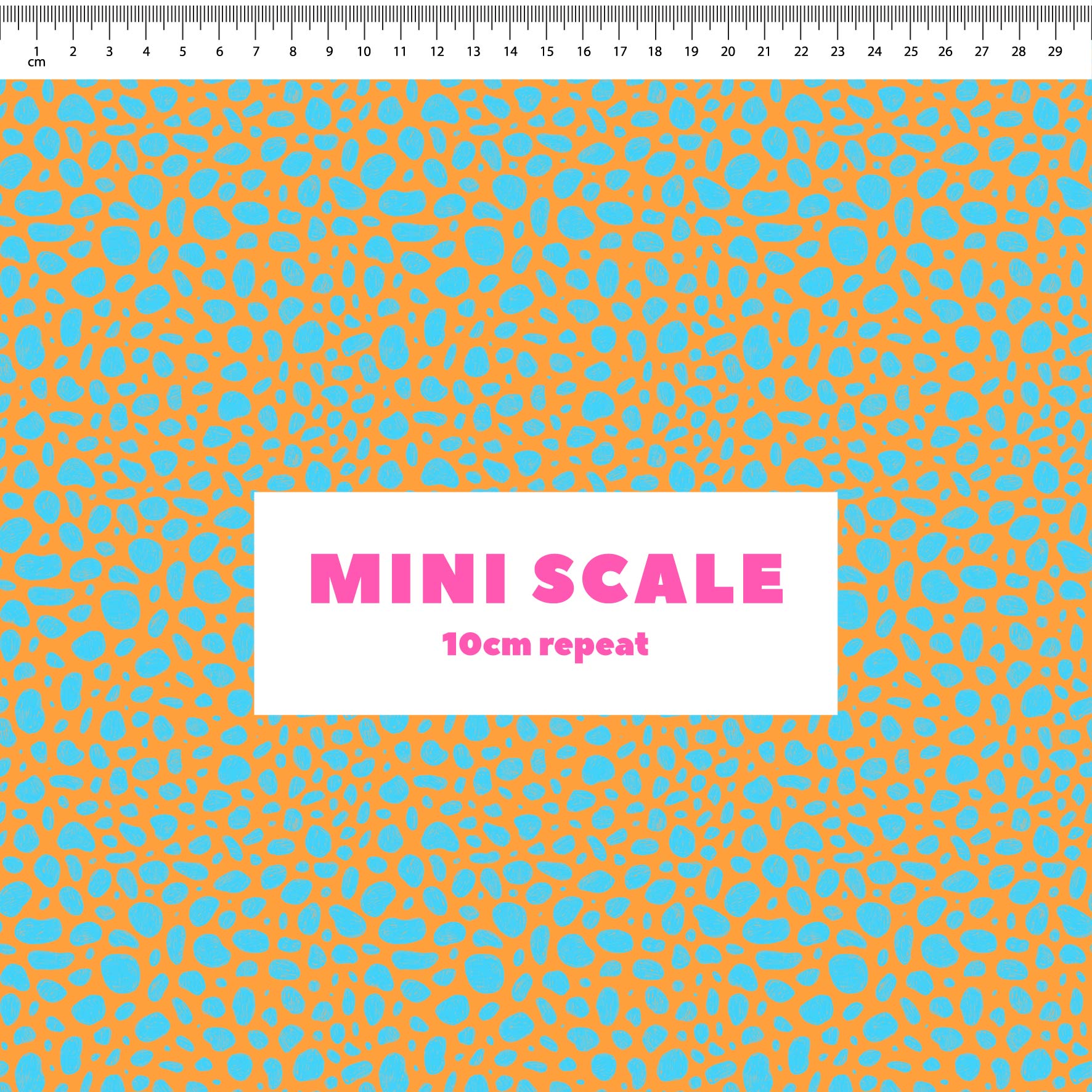 Preorder: Rock Pool (Light Blue on Orange)