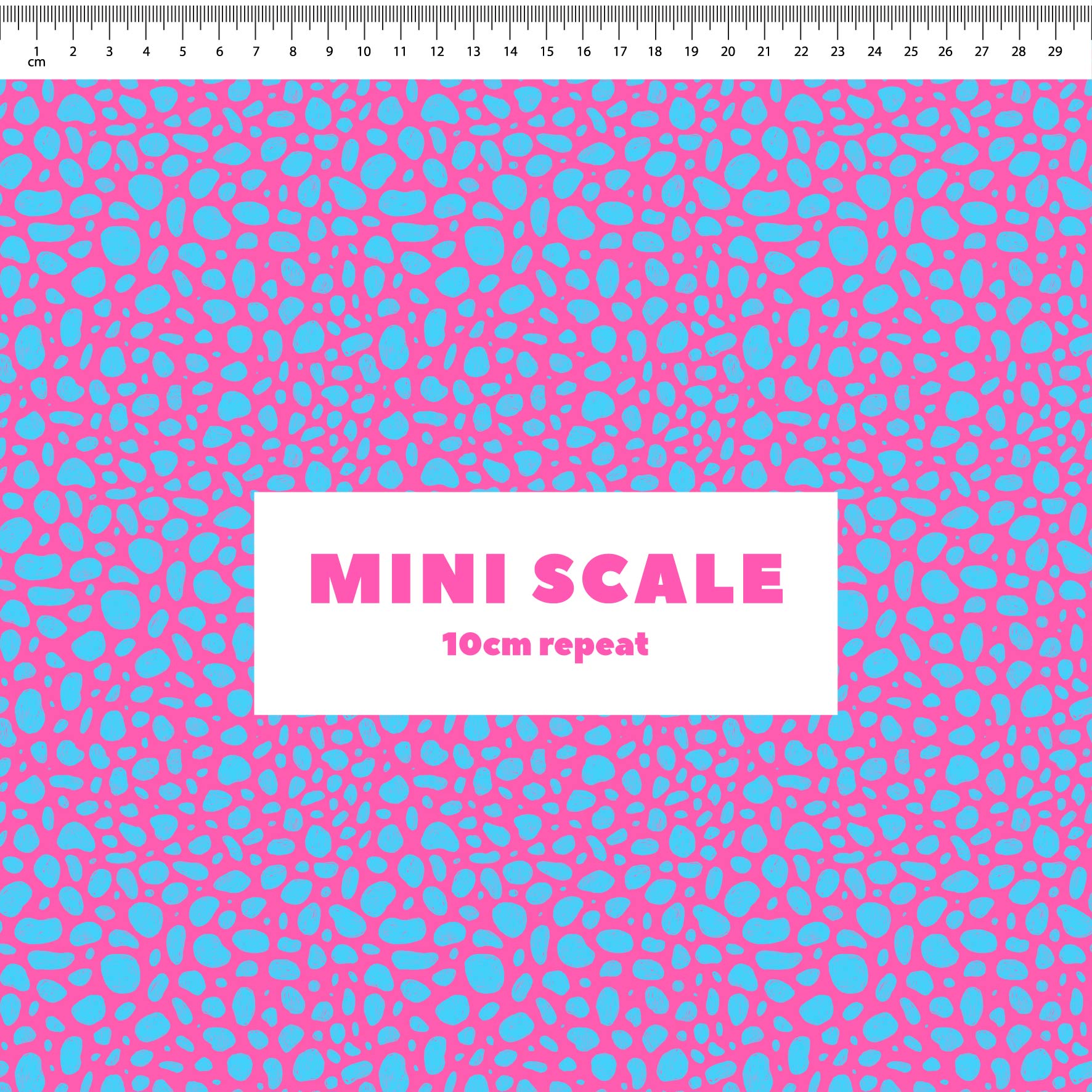 Preorder: Rock Pool (Light Blue on Pink)