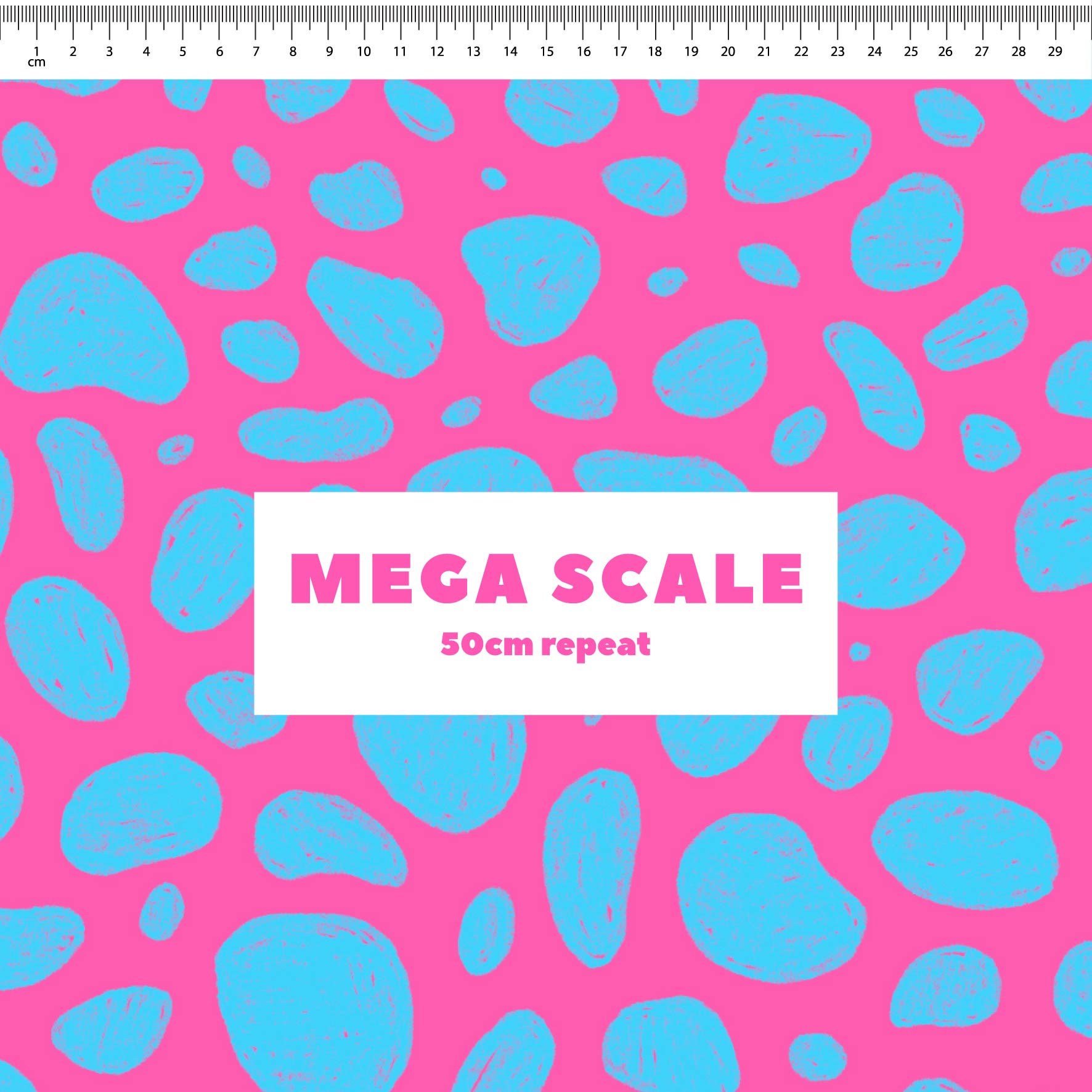 Preorder: Rock Pool (Light Blue on Pink)