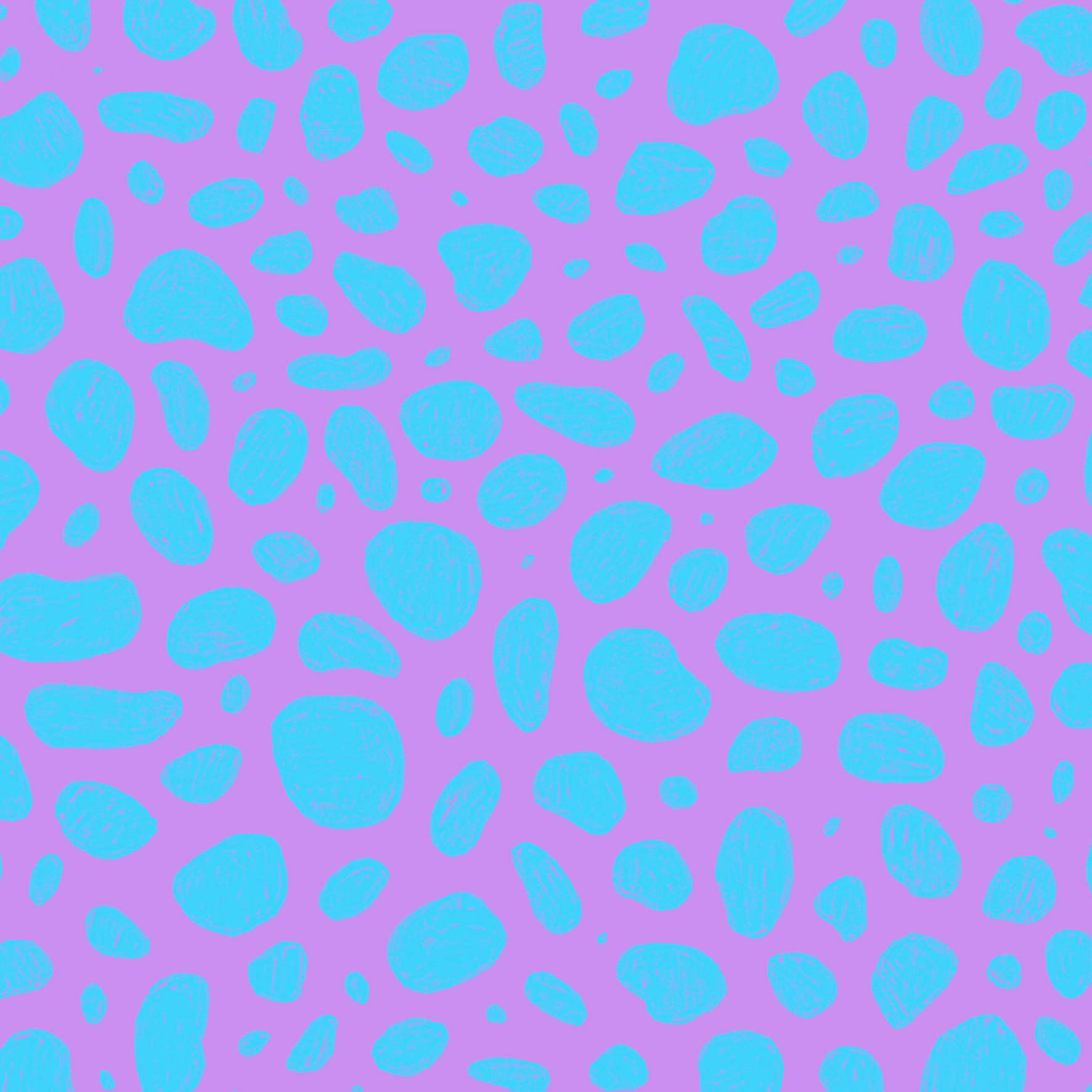 Preorder: Rock Pool (Light Blue on Purple)