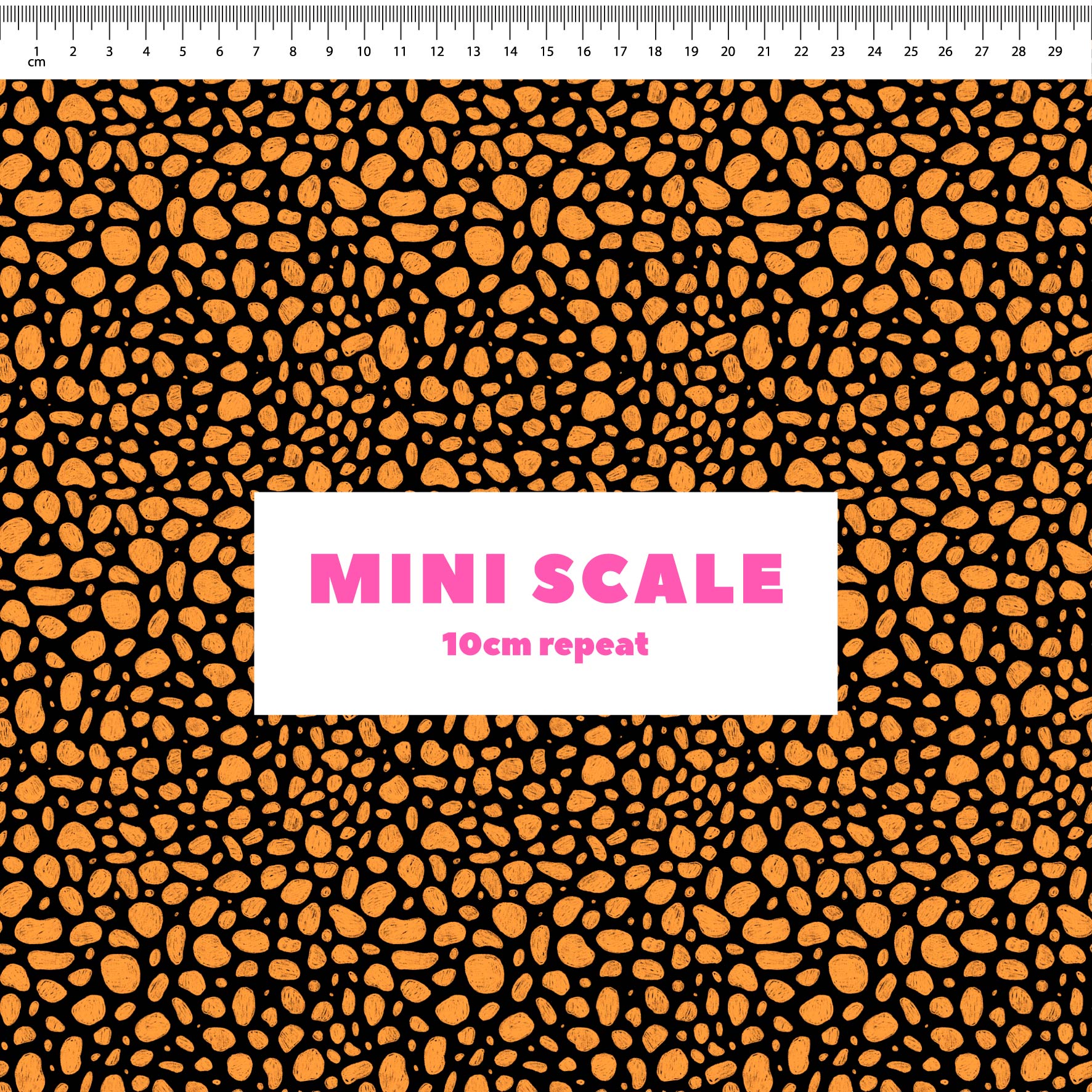 Preorder: Rock Pool (Orange on Black)