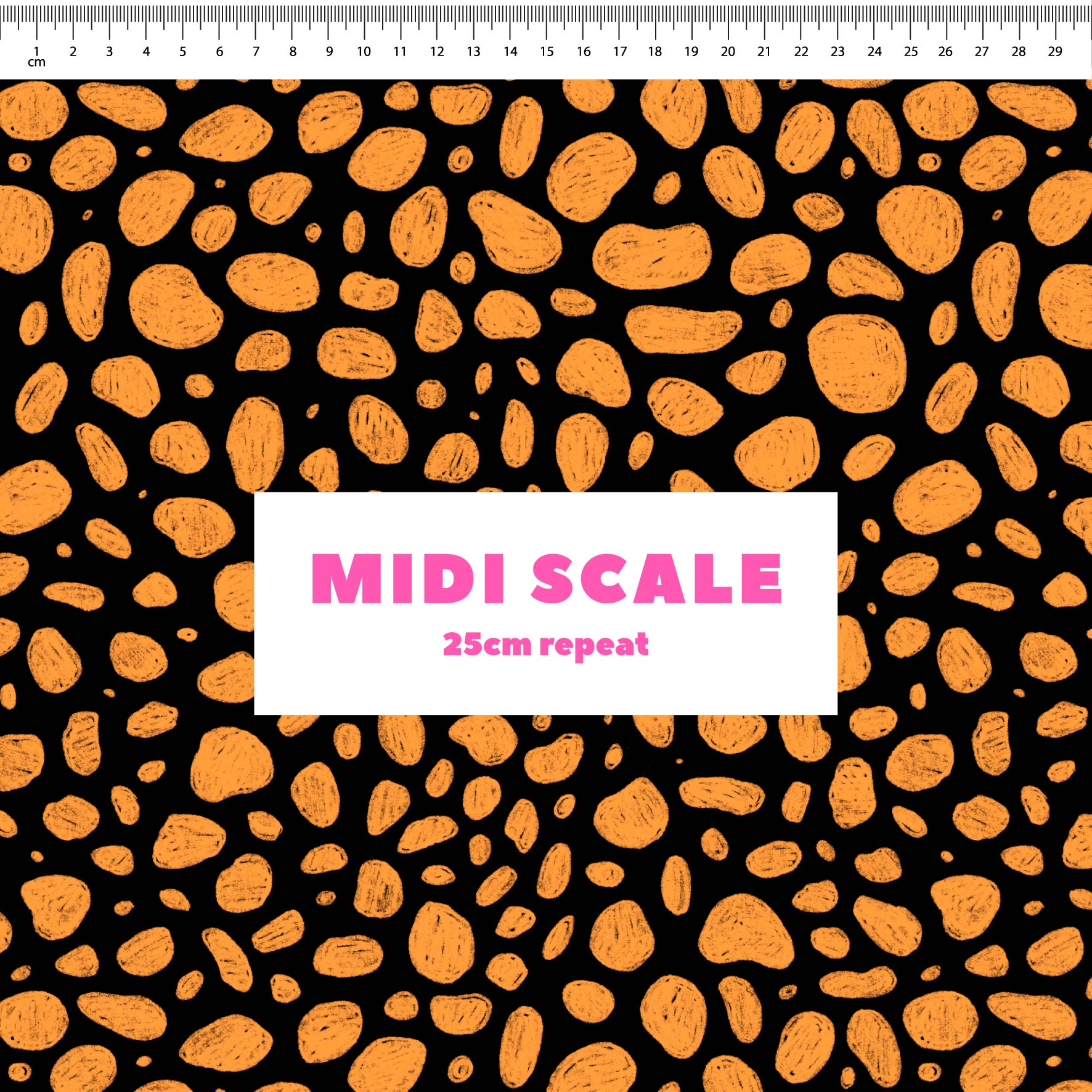 Preorder: Rock Pool (Orange on Black)