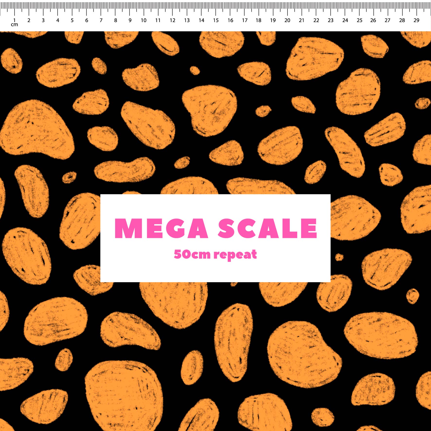 Preorder: Rock Pool (Orange on Black)