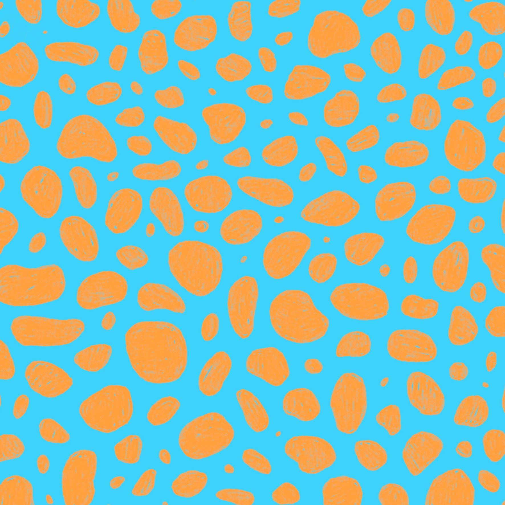 Preorder: Rock Pool (Orange on Light Blue)