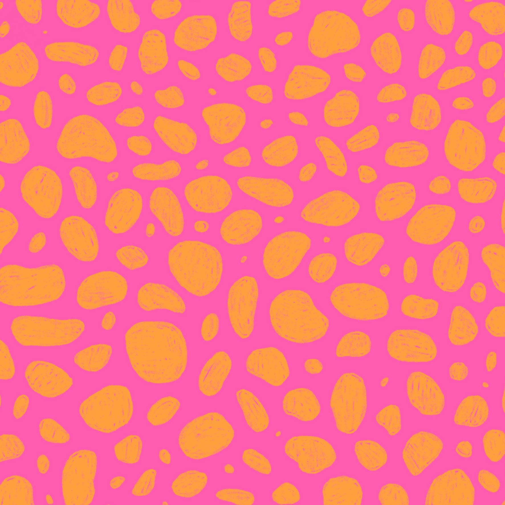 Preorder: Rock Pool (Orange on Pink)