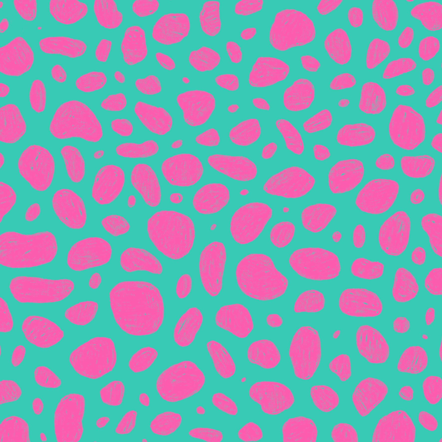 Preorder: Rock Pool (Pink on Teal)