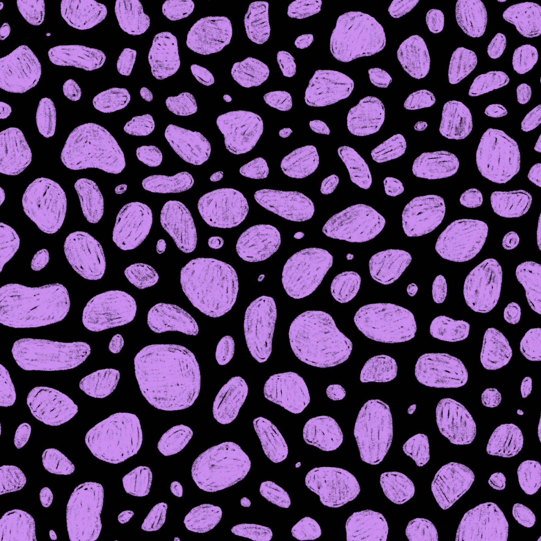 Preorder: Rock Pool (Purple on Black)