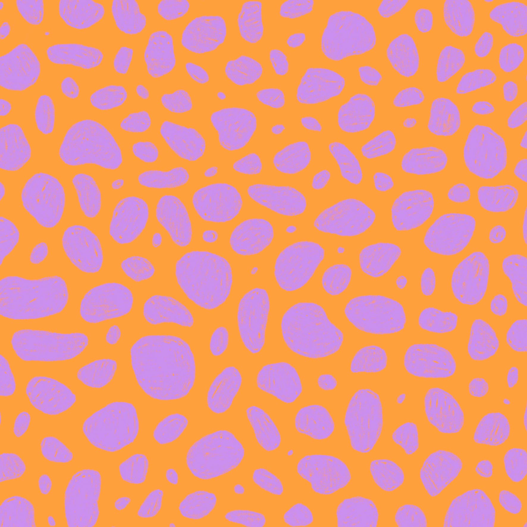 Preorder: Rock Pool (Purple on Orange)