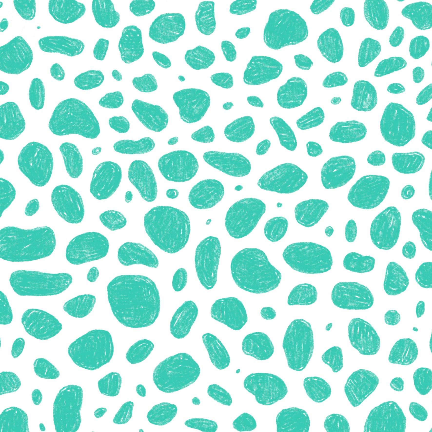 Preorder: Rock Pool (Teal on White)