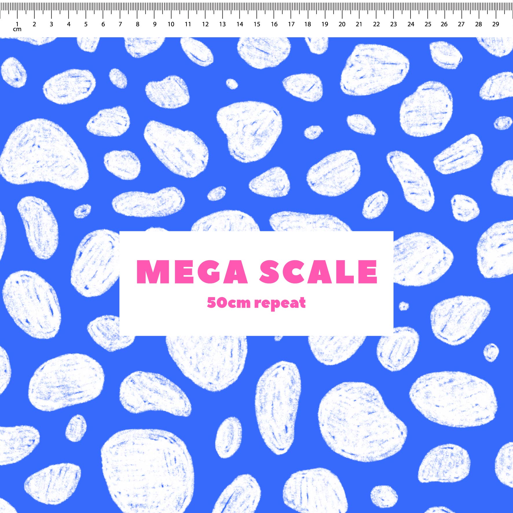 Preorder: Rock Pool (White on Blue)