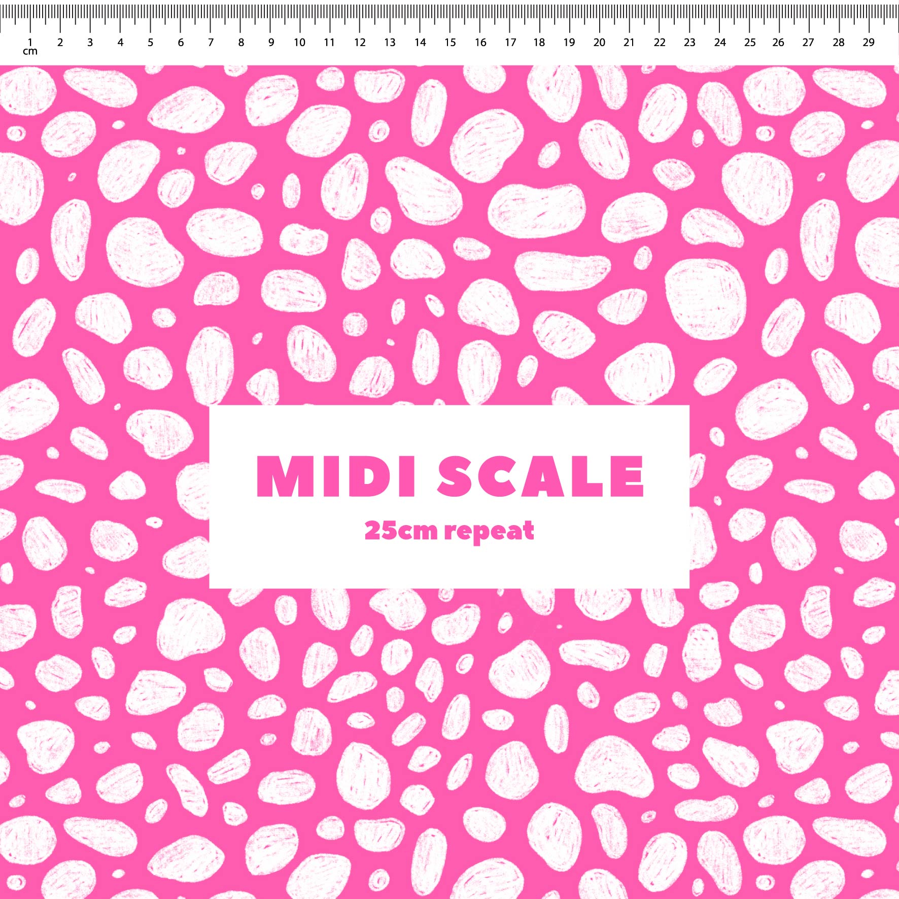 Preorder: Rock Pool (White on Pink)