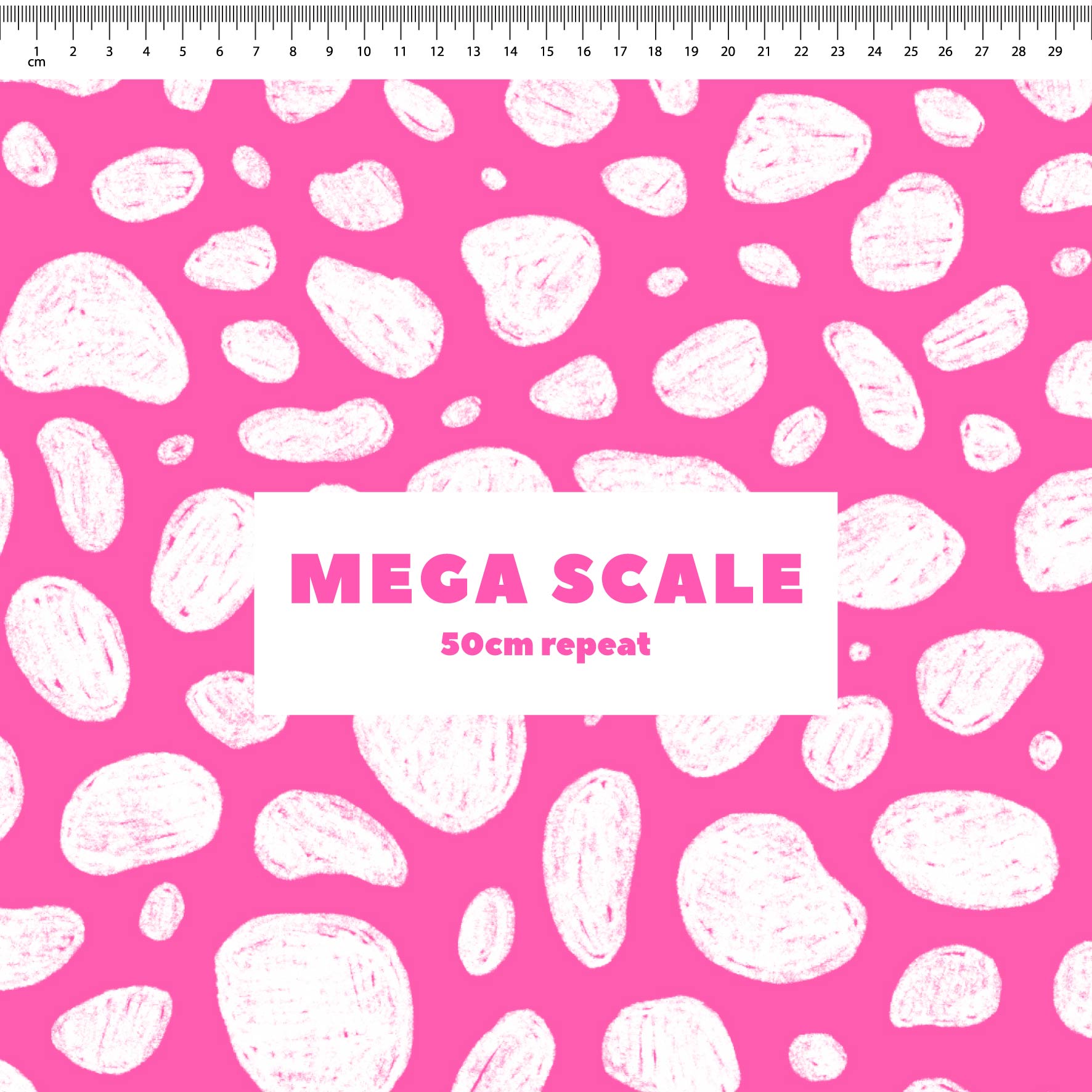 Preorder: Rock Pool (White on Pink)