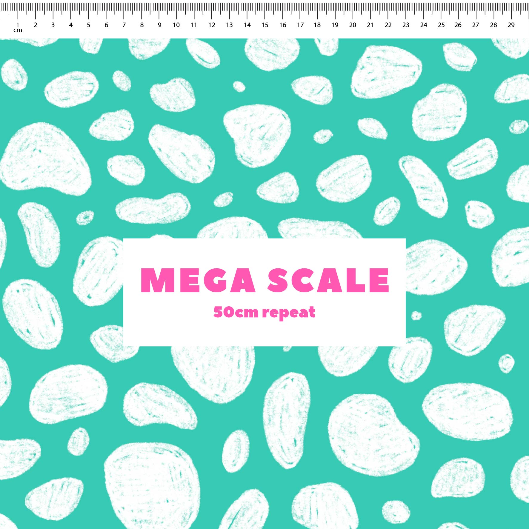 Preorder: Rock Pool (White on Teal)