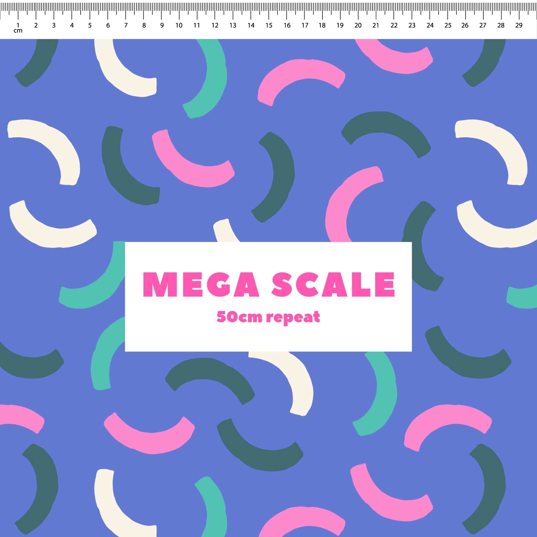 Smiles on Repeat (Blue) Preorder Fabric by New Kid Club