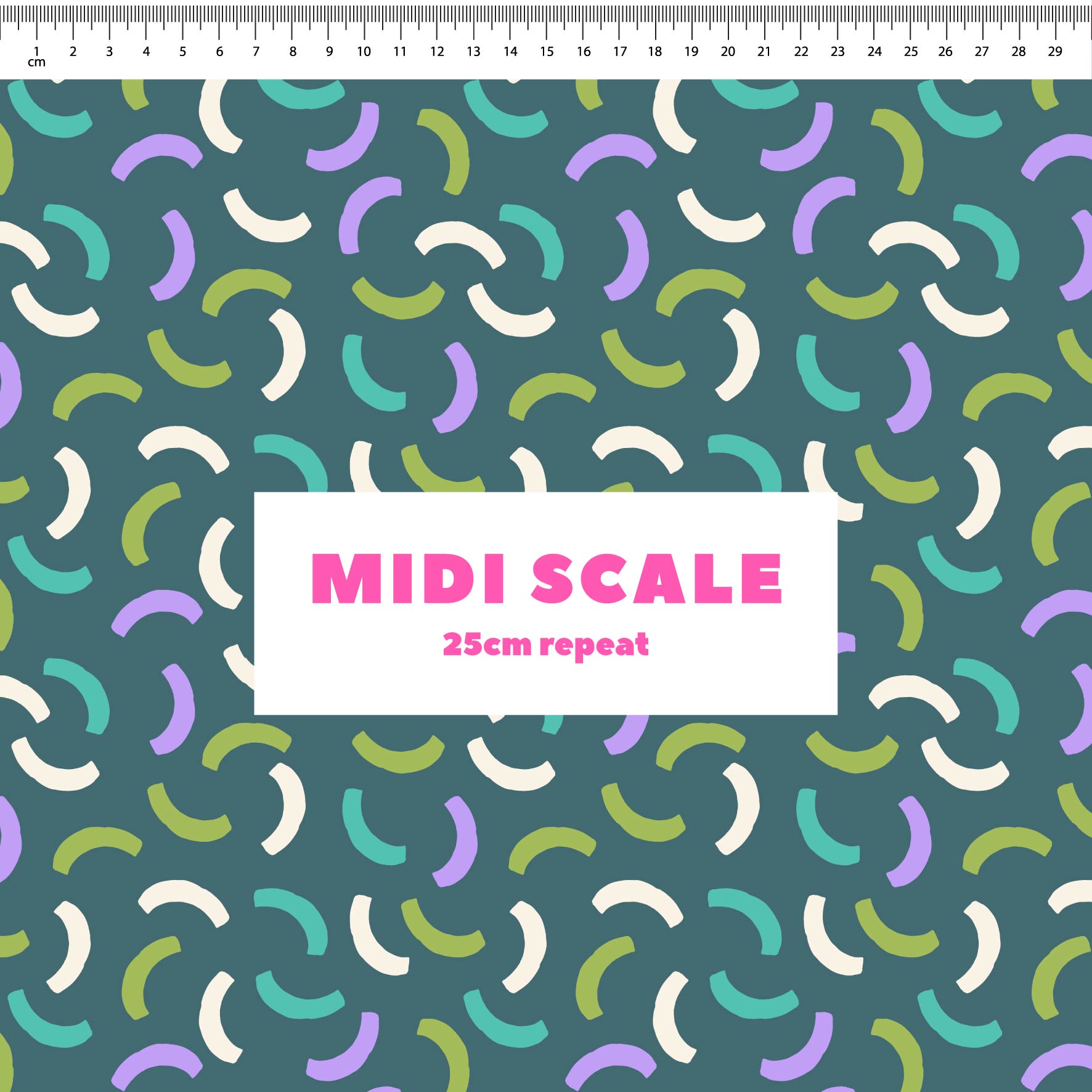 Smiles on Repeat (Dusty Green) Preorder Fabric by New Kid Club