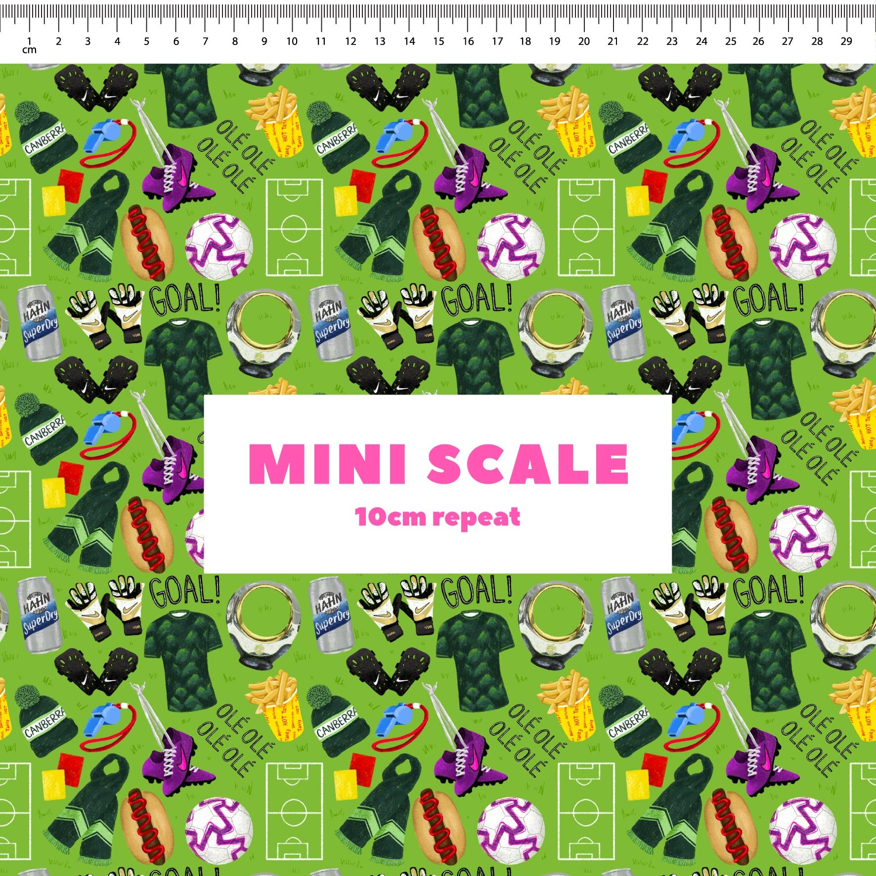 Preorder Fabric: A-League (Canberra United)